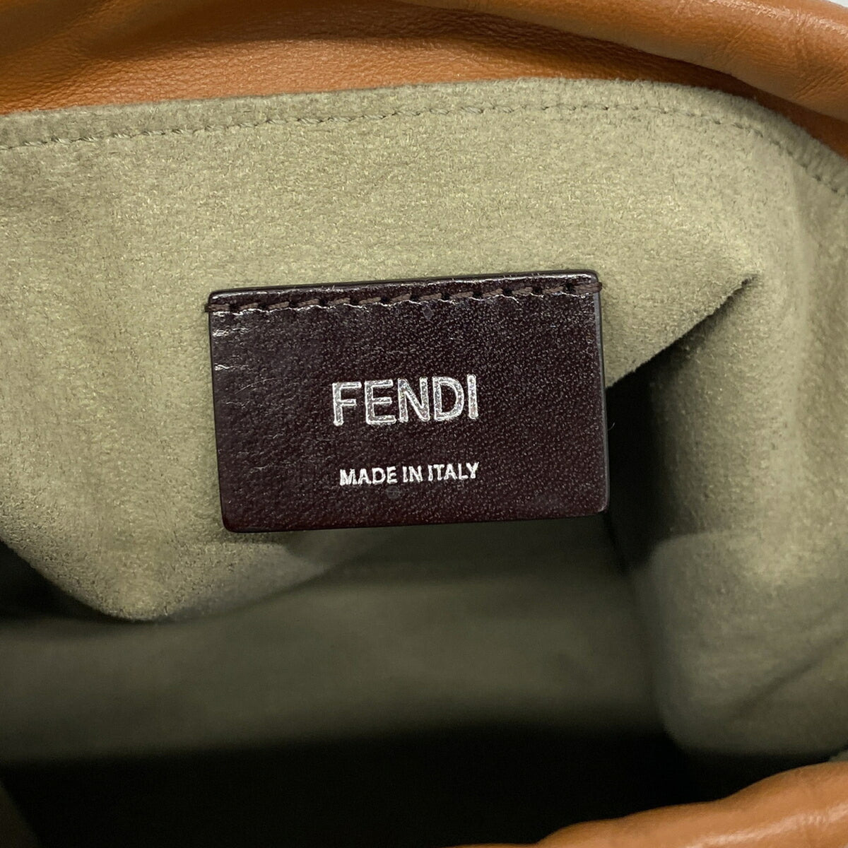 Fendi Brown Leather Shoulder Bag (Pre-Owned)