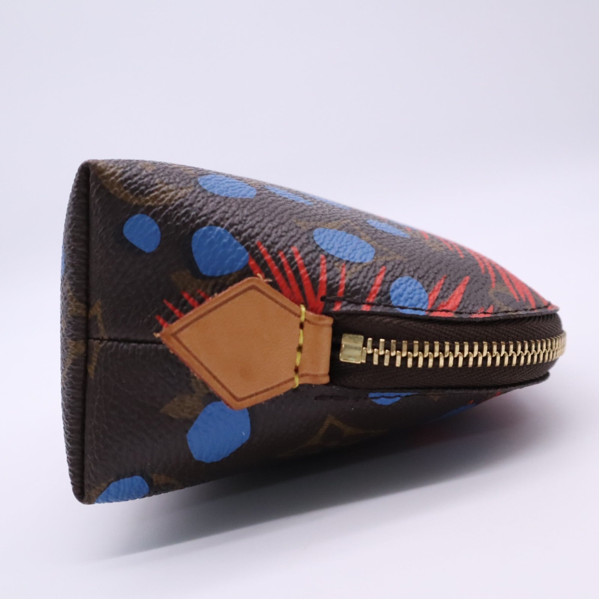 Louis Vuitton Brown Multi-Color Coated Canvas Leather Pochette Pouch (Pre-Owned)