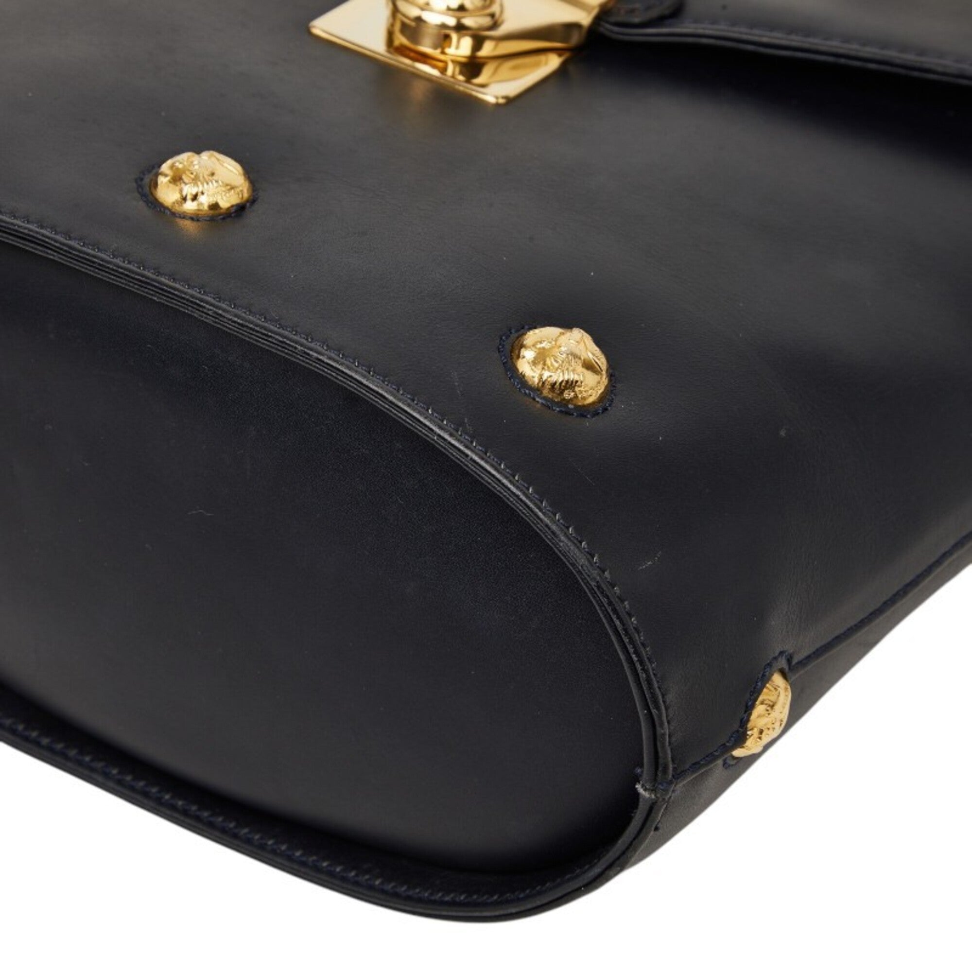Salvatore Ferragamo Black Leather Shoulder Bag (Pre-Owned)