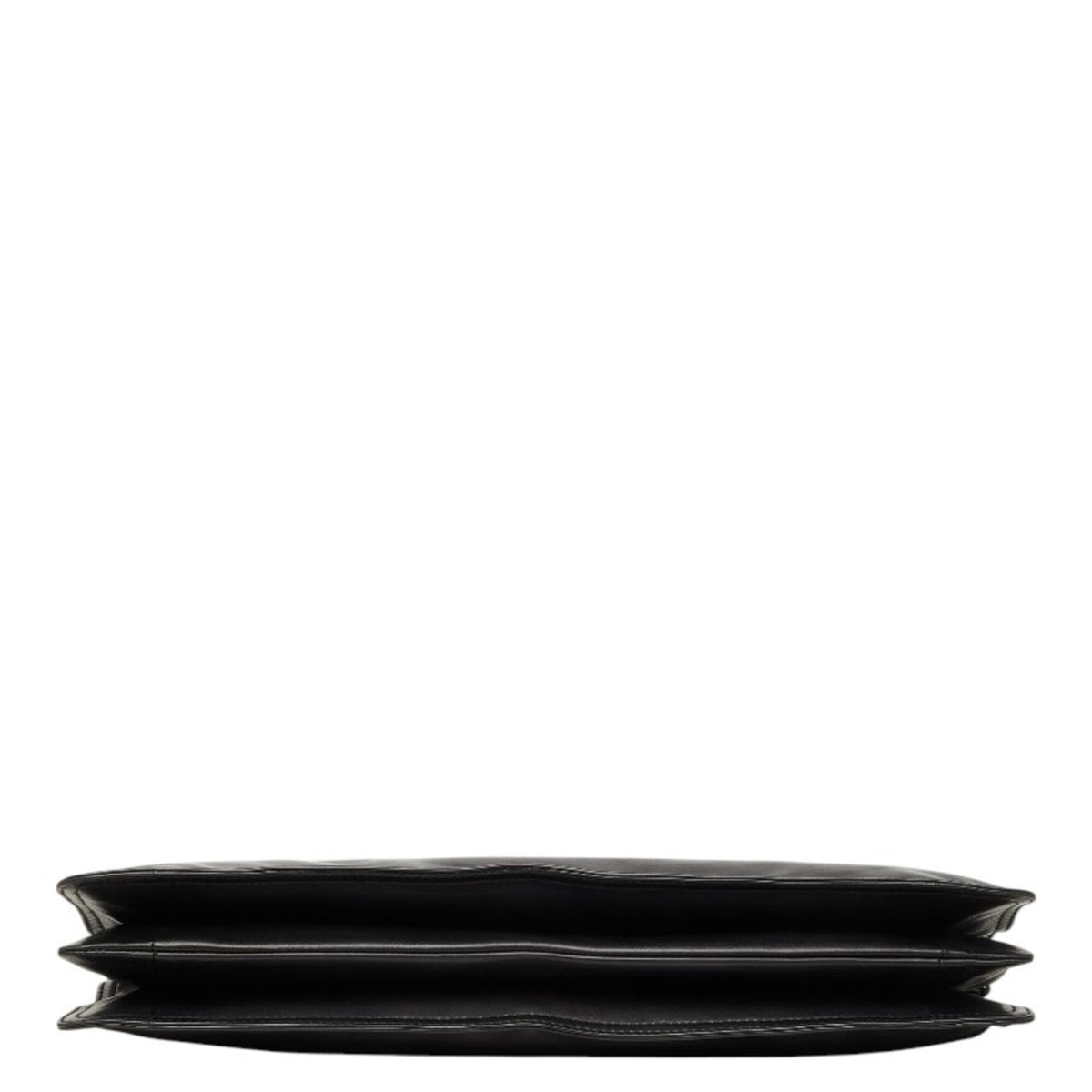 Bottega Veneta Black Leather Clutch Bag (Pre-Owned)