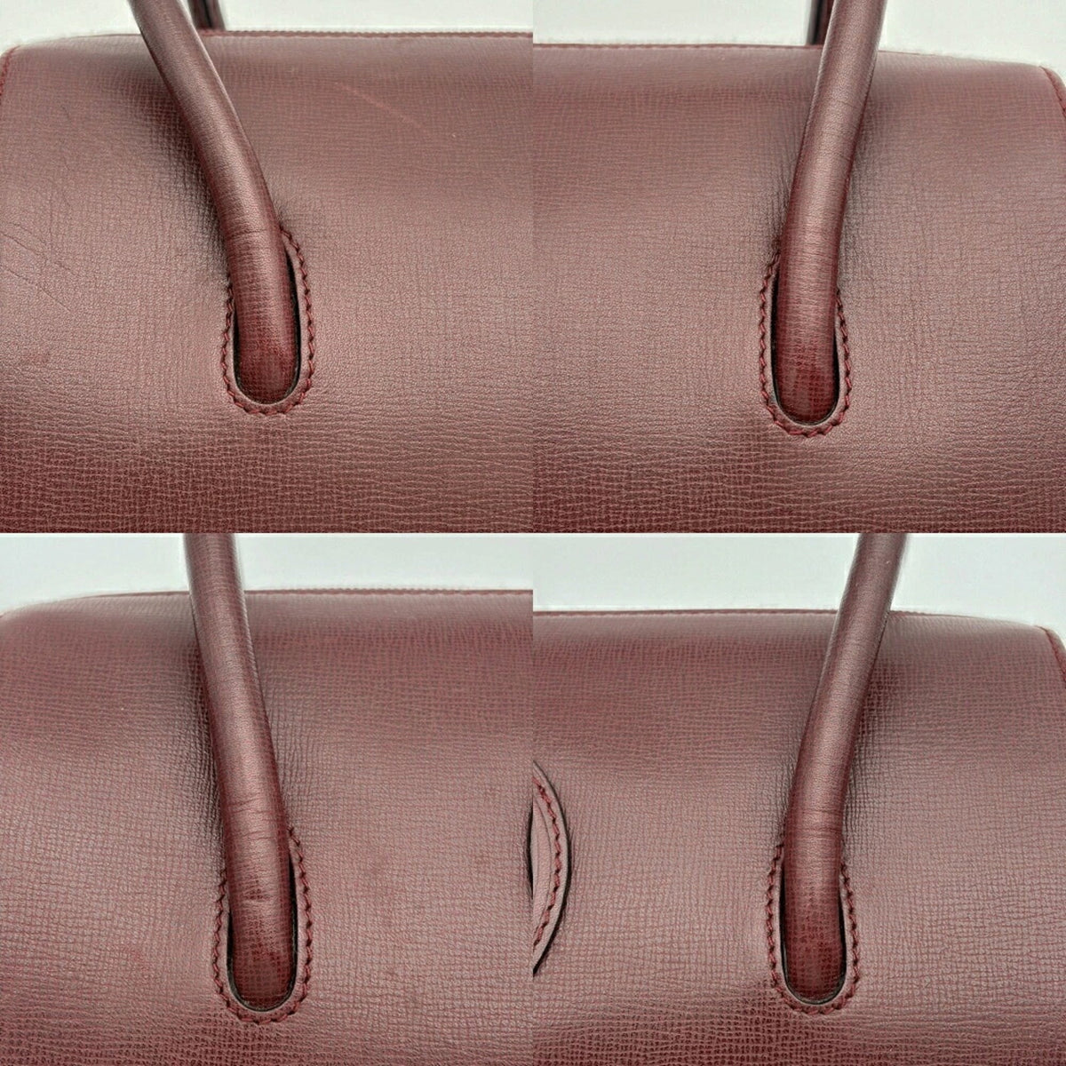 Cartier Must Bordeaux Leather Handbag (Pre-Owned)