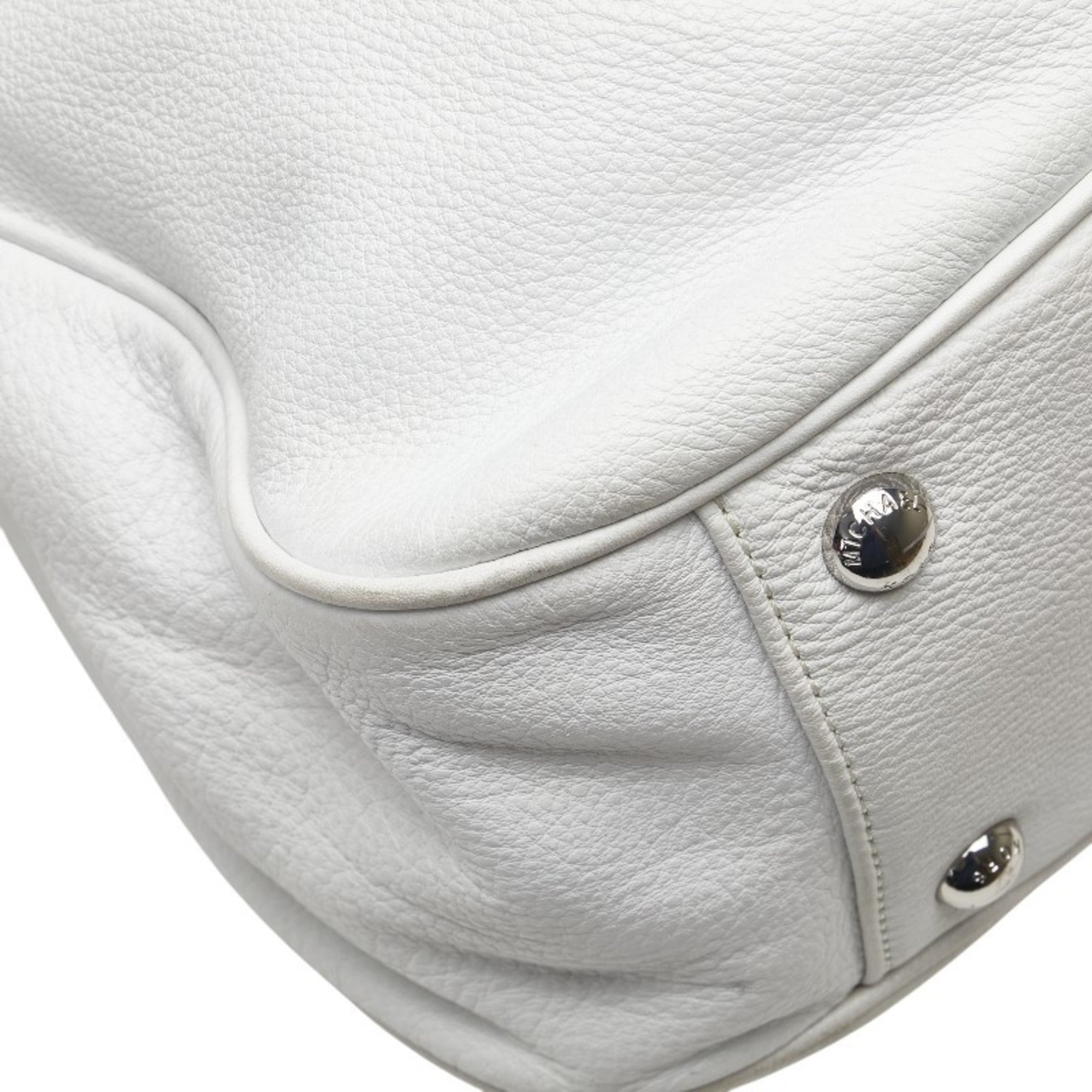 Michael Kors White Leather Tote Bag (Pre-Owned)