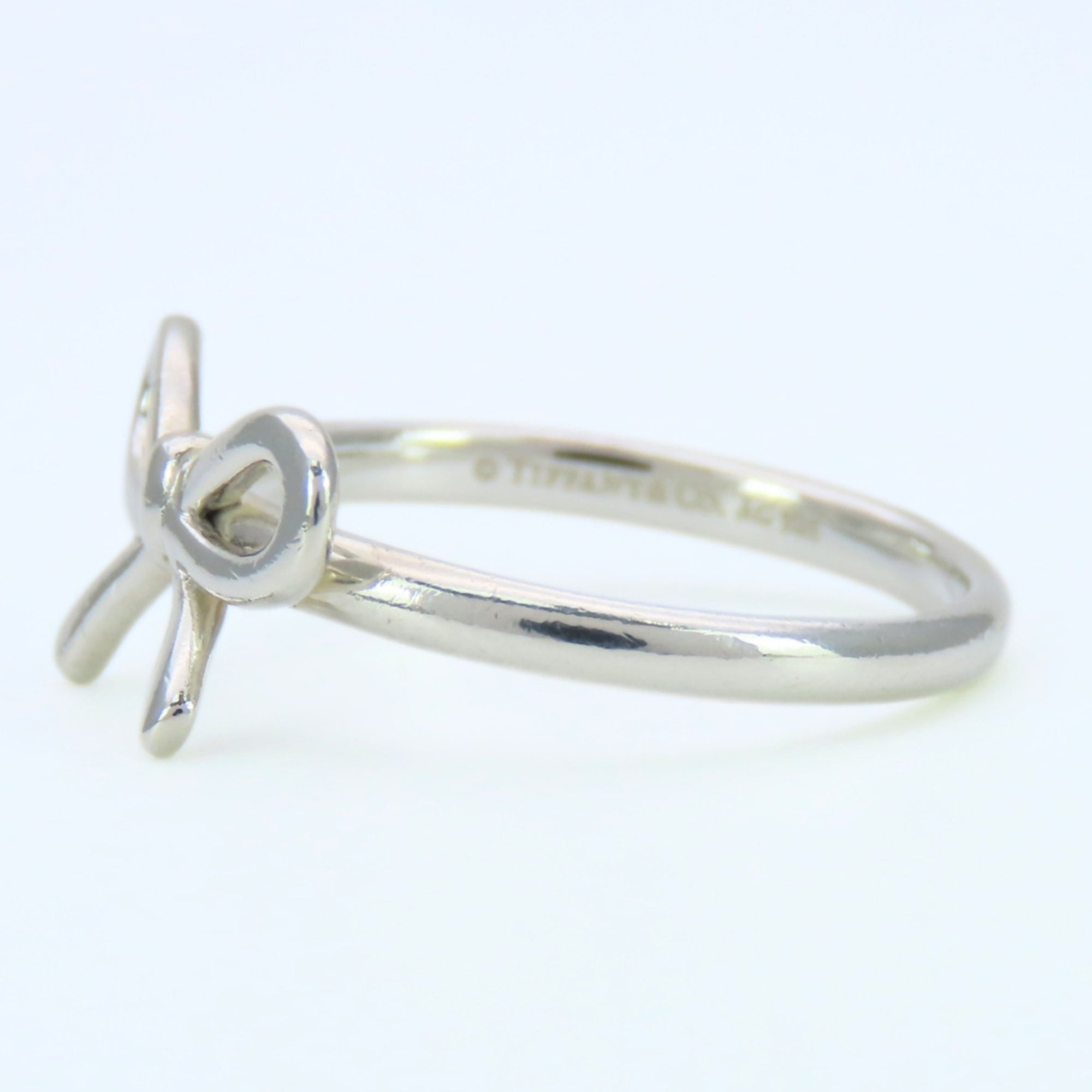 Tiffany Silver Silver 925 Band Ring (Pre-Owned)
