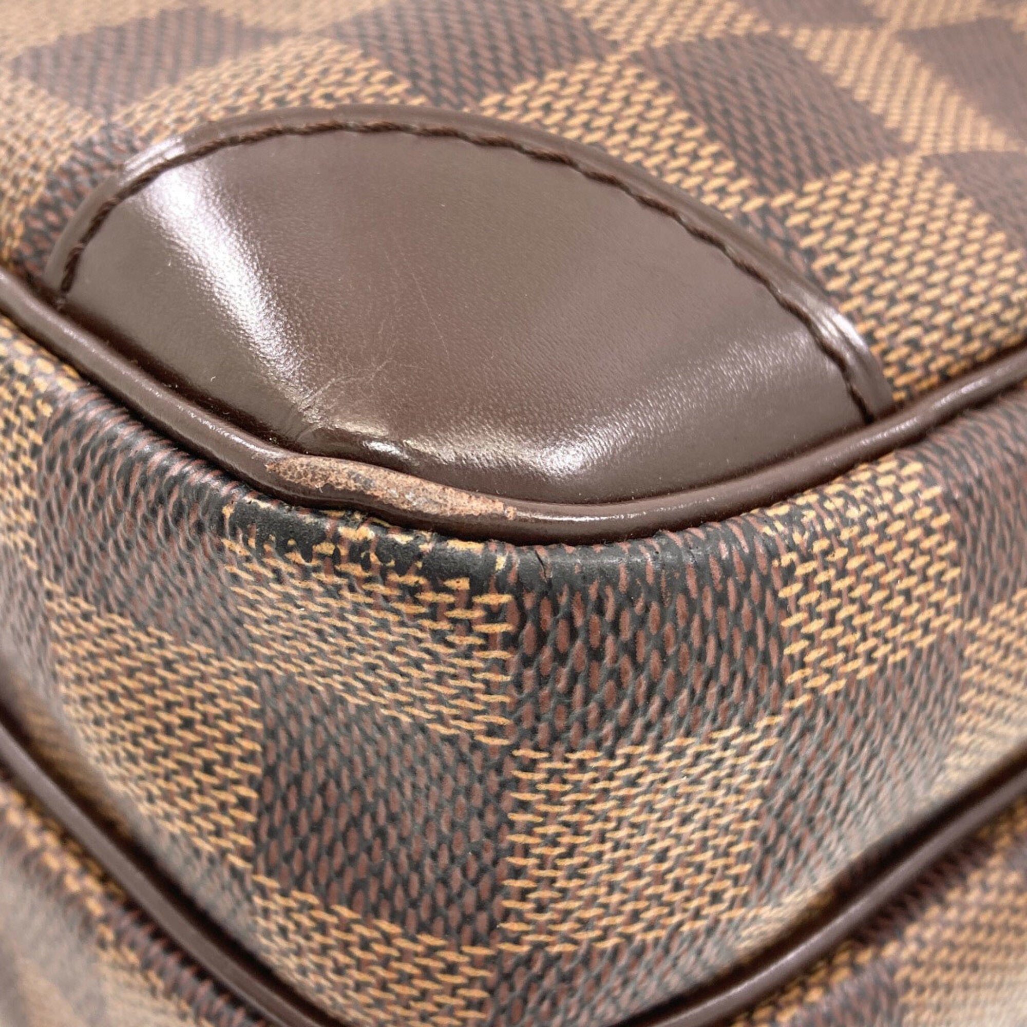 Louis Vuitton Damier Canvas Ebene Damier Canvas Shoulder Bag (Pre-Owned)