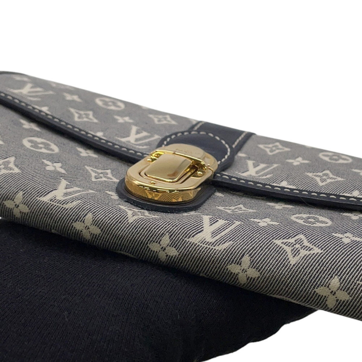 Louis Vuitton Monogram Idylle Gray Navy Monogram Idylle Long Wallet (Bi-Fold) (Pre-Owned)