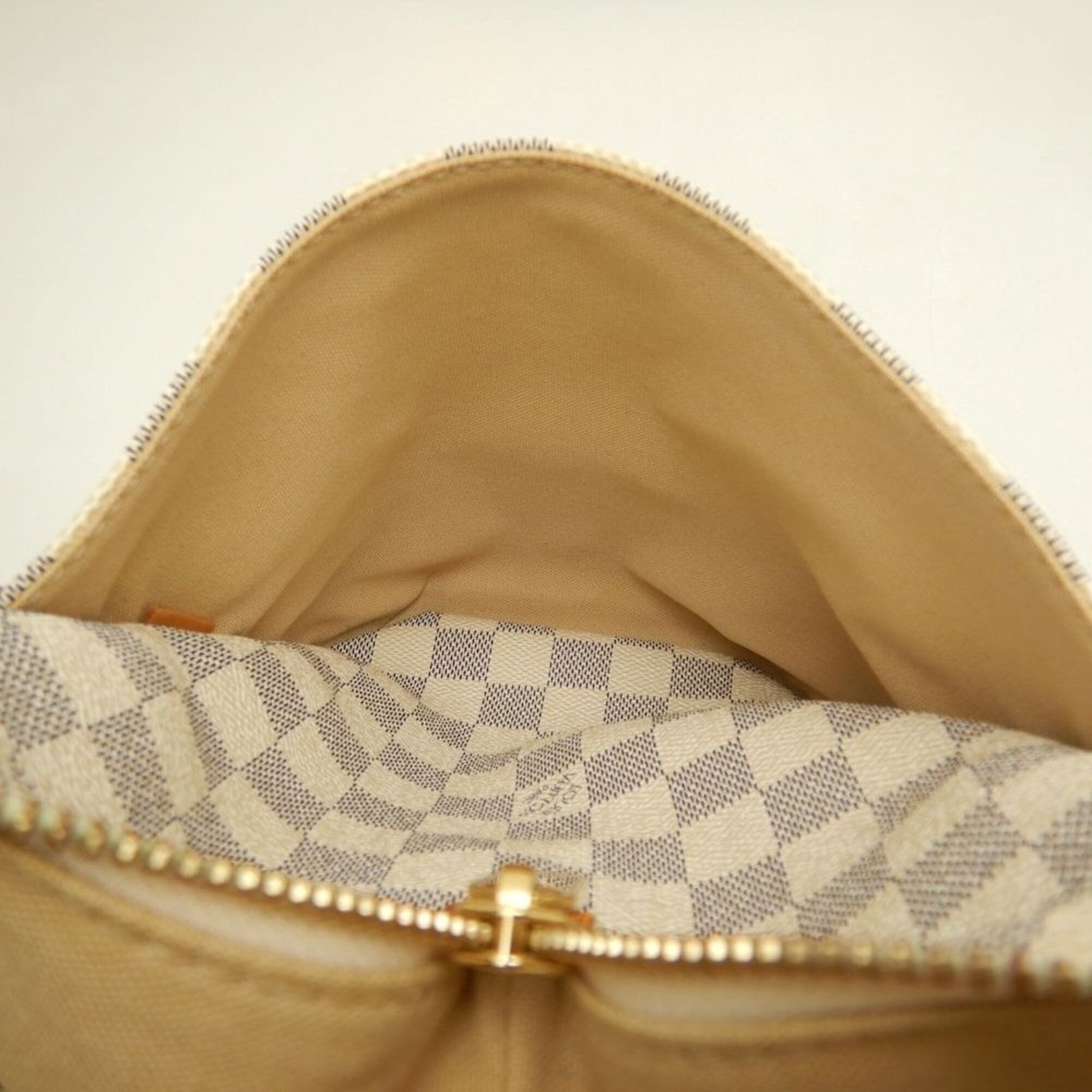 Louis Vuitton Azur Coated Canvas Leather Tote Bag (Pre-Owned)