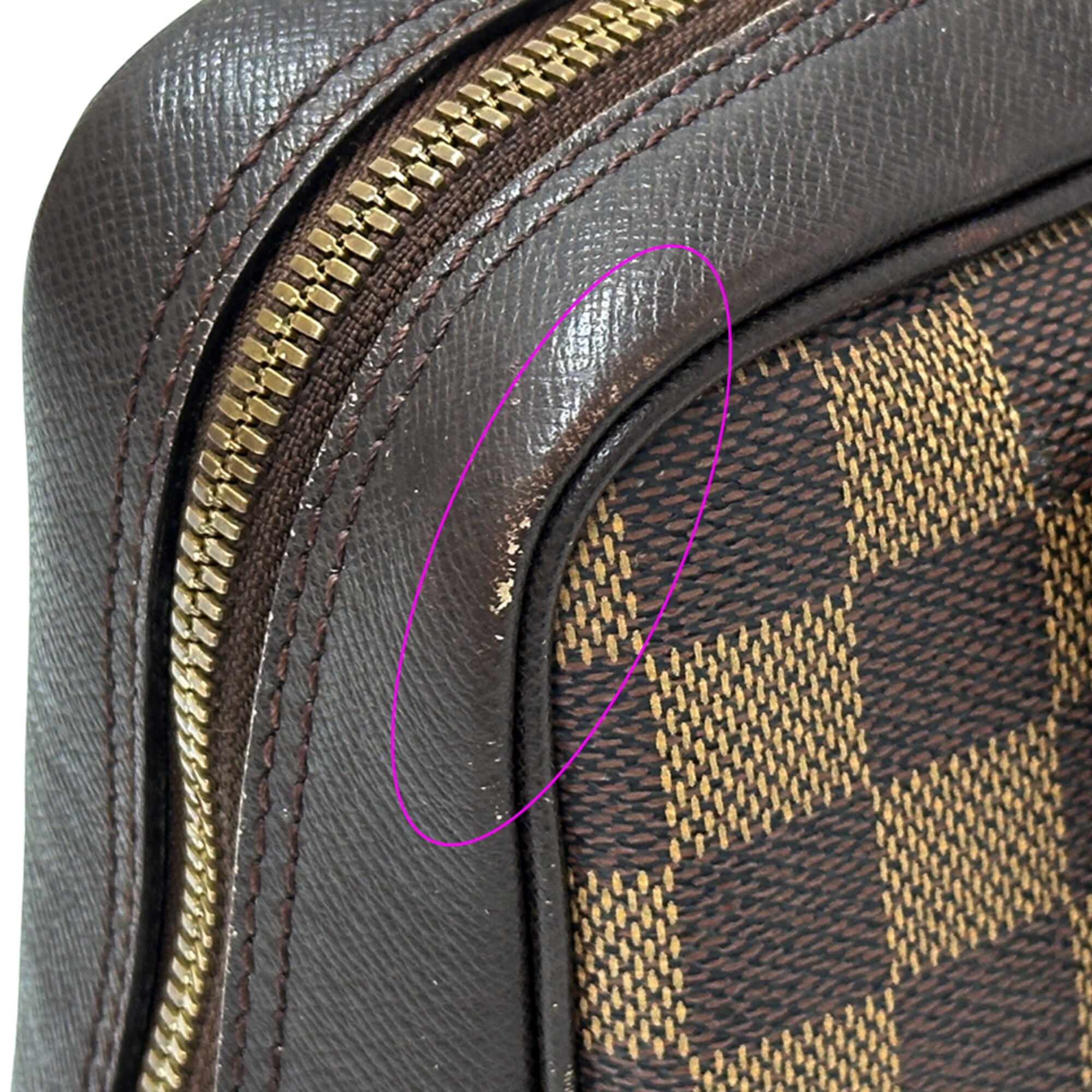 Louis Vuitton Brown Ebene Damier Canvas Handbag (Pre-Owned)