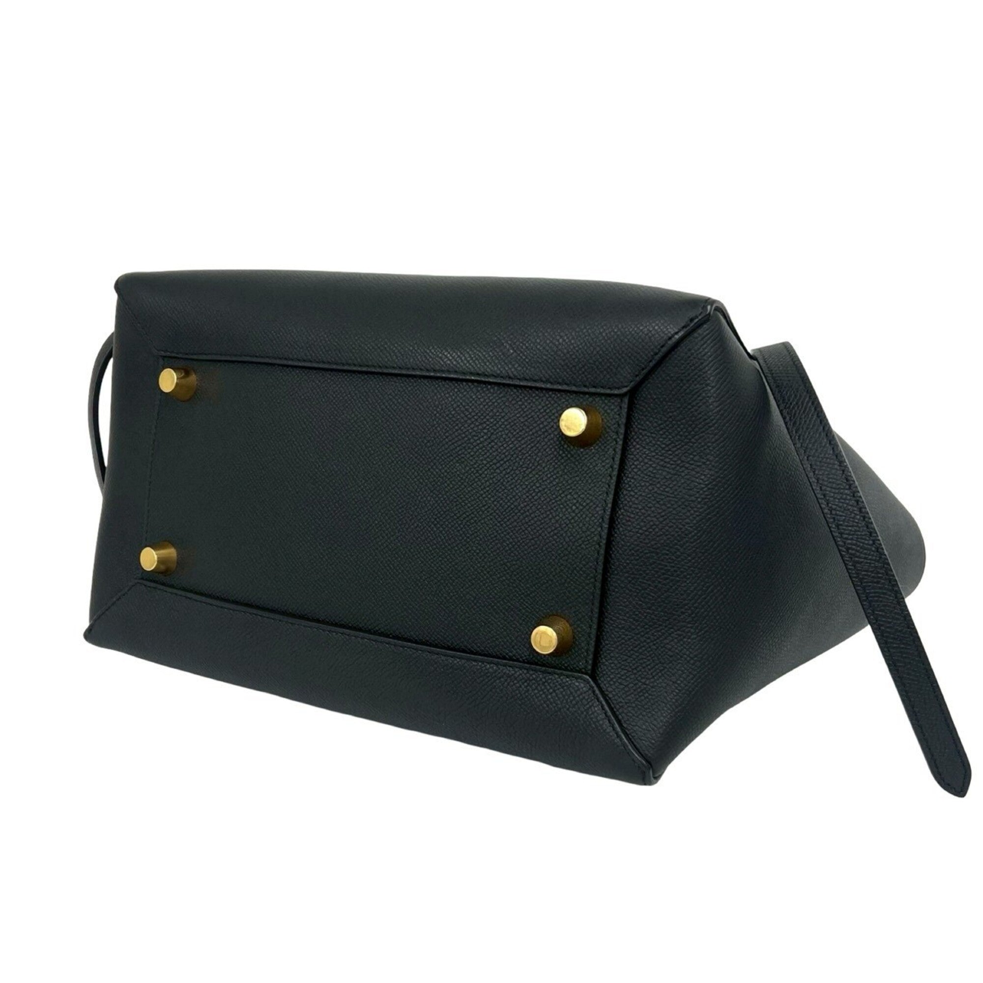 Celine Black Leather Handbag Shoulder Bag (Pre-Owned)