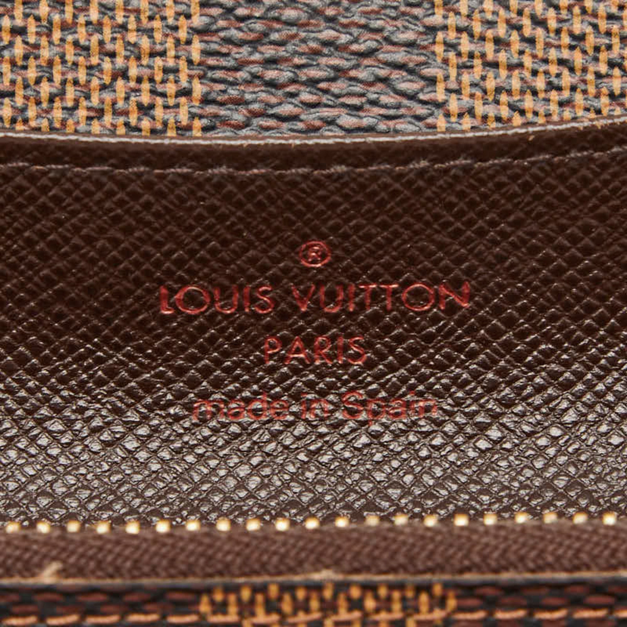 Louis Vuitton Brown Damier Canvas Pvc Coin Purse/Coin Case (Pre-Owned)