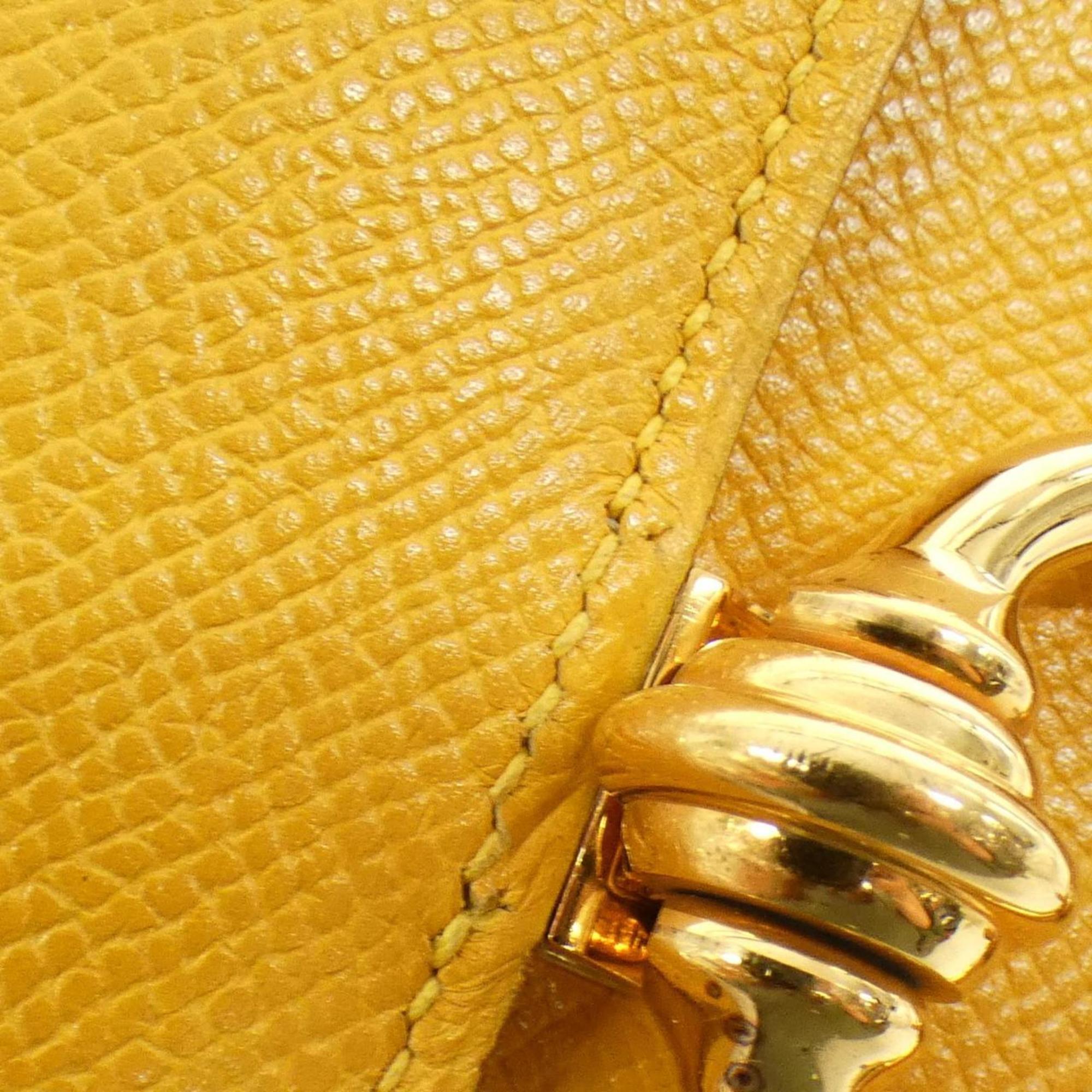 Hermes Jaune Courchevel Leather Shoulder Bag (Pre-Owned)