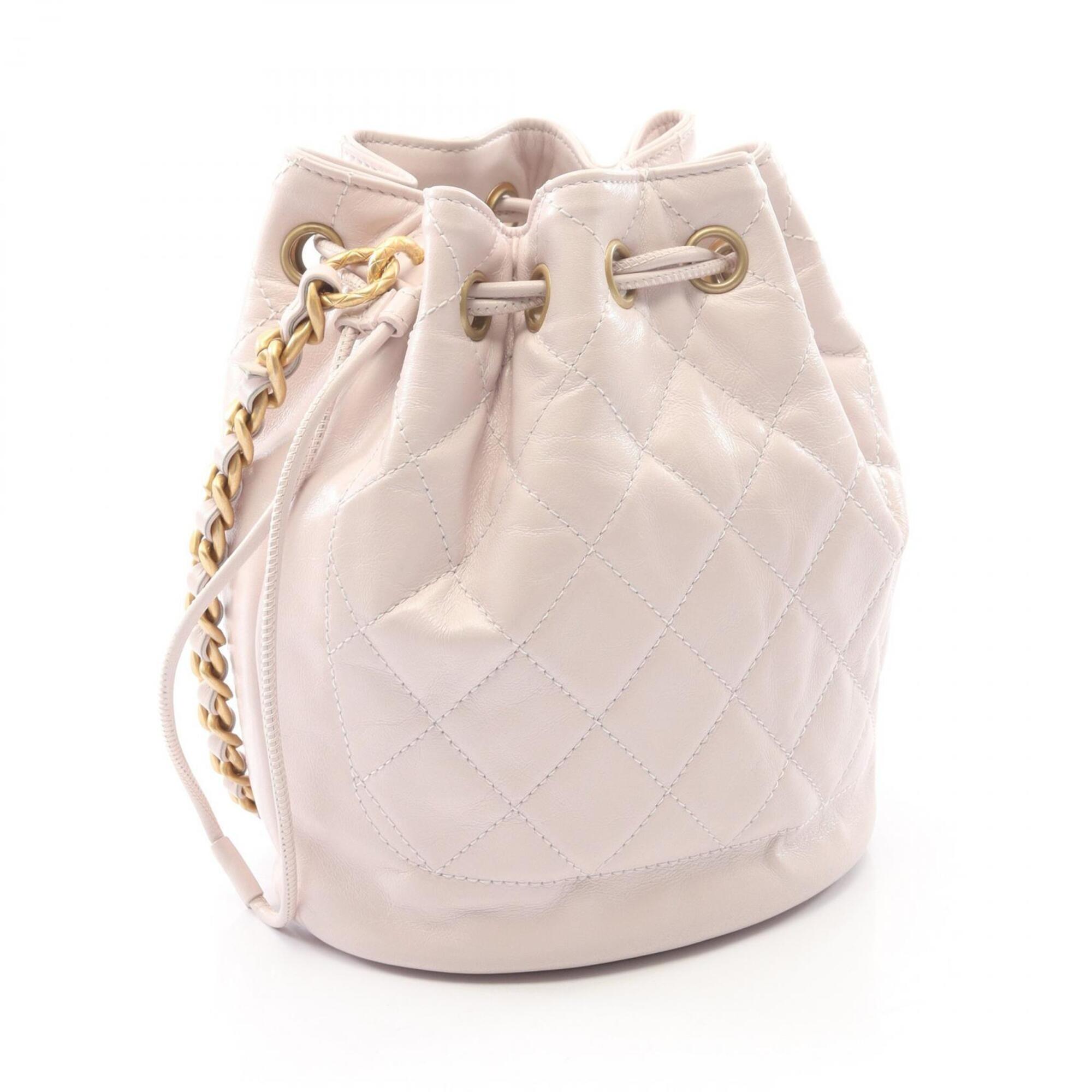 Chanel Pink Leather Handbag Shoulder Bag (Pre-Owned)