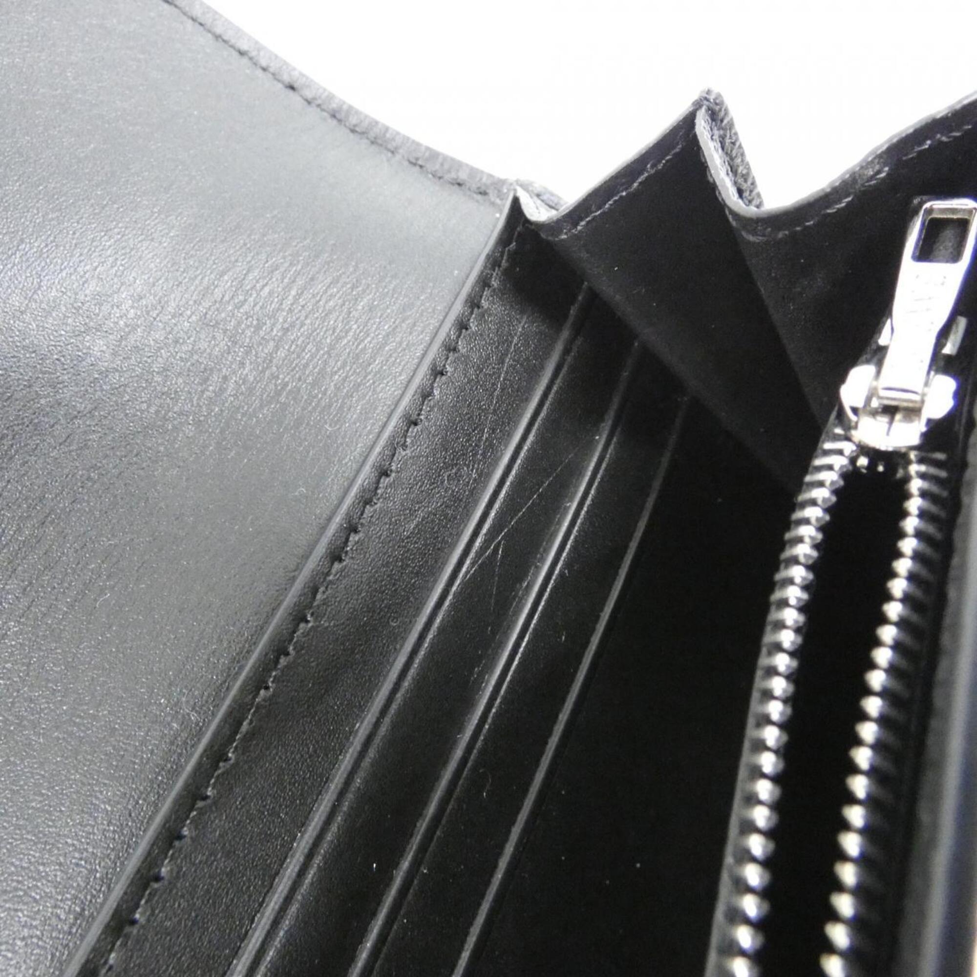Loewe Black Leather Long Wallet (Bi-Fold) (Pre-Owned)