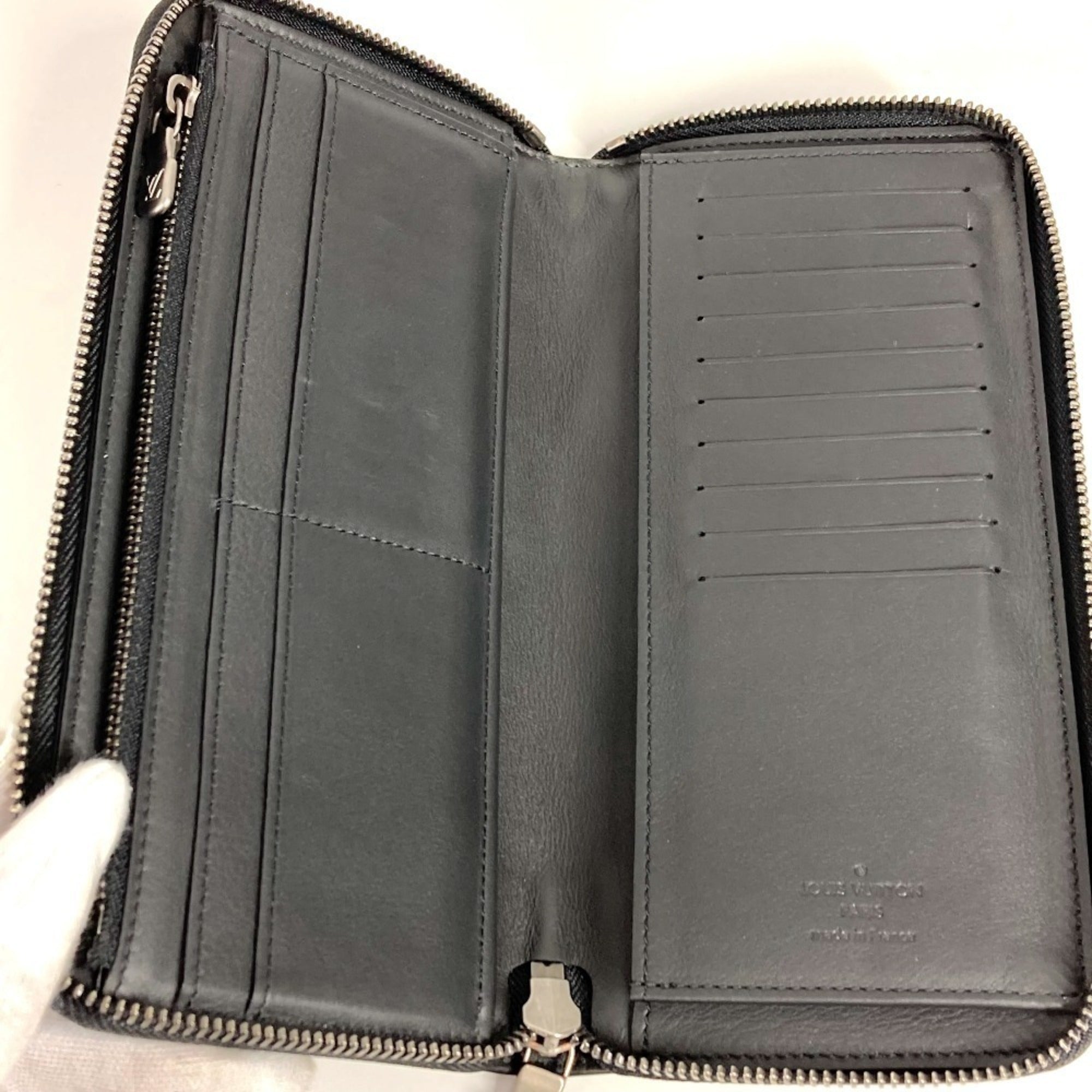 Louis Vuitton Black Infini Onyx Damier Infini Long Wallet (Bi-Fold) (Pre-Owned)