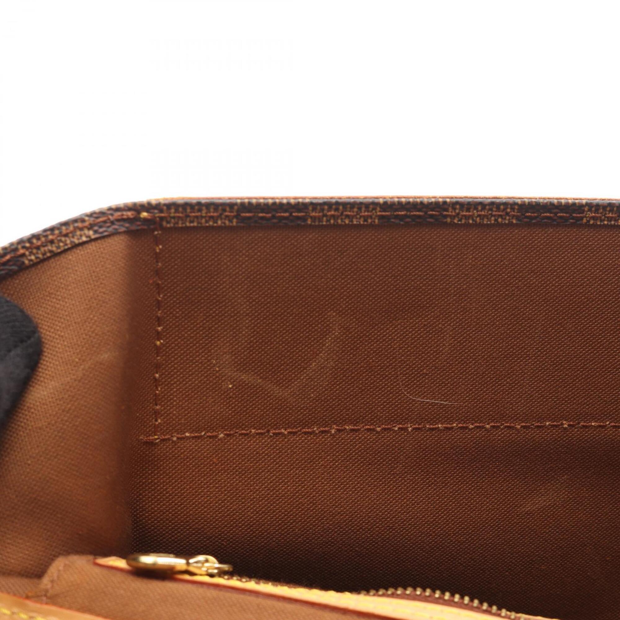 Louis Vuitton Brown Coated Canvas Pvc Damier Canvas Leather Boston Bag Handbag (Pre-Owned)