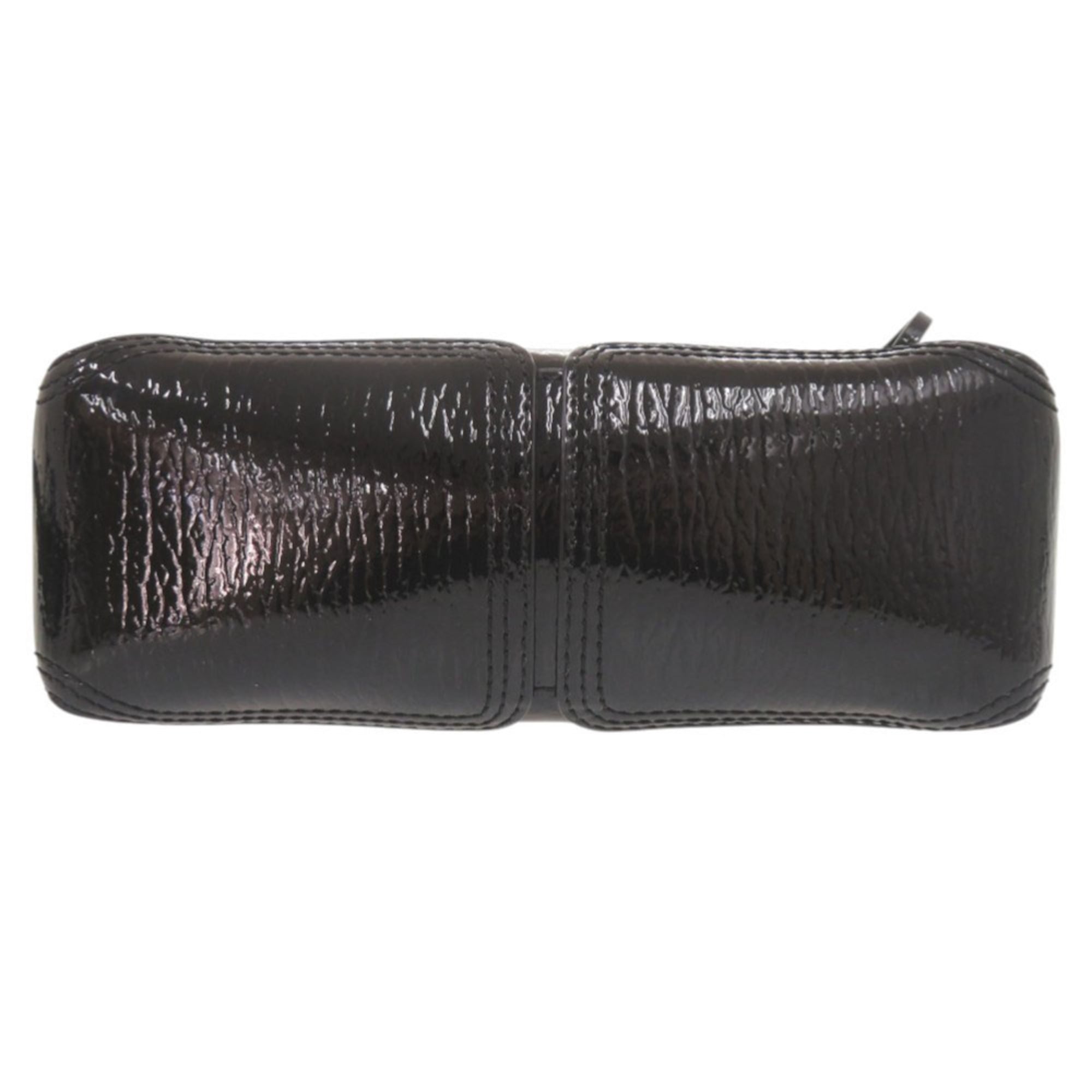 Unspecified Black Patent Leather Handbag Shoulder Bag (Pre-Owned)