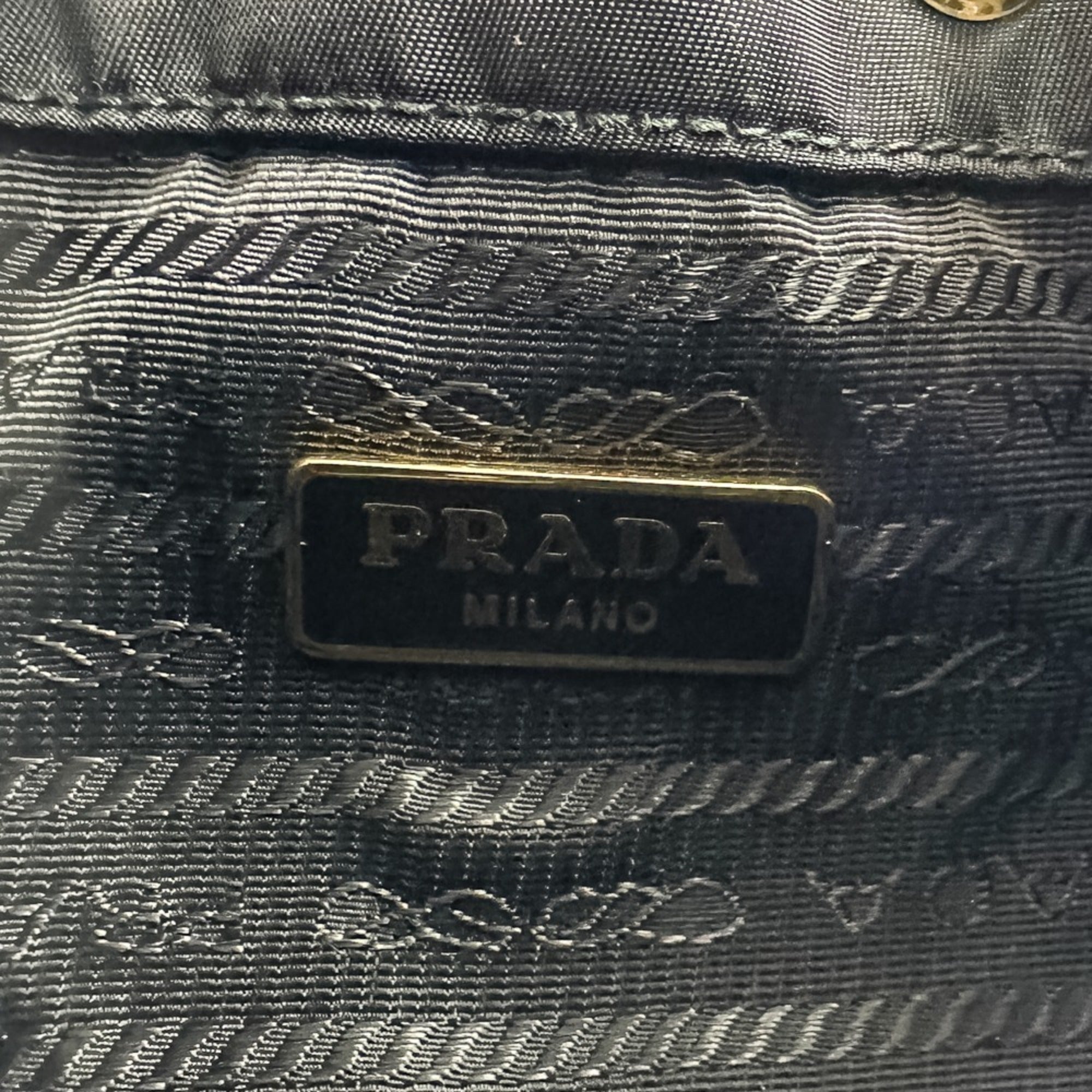 Prada Black Nylon Handbag Shoulder Bag (Pre-Owned)