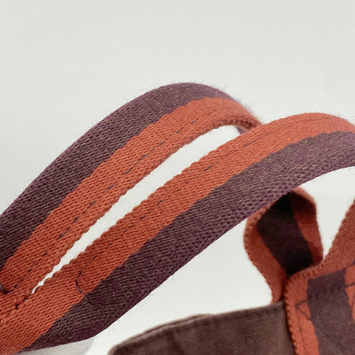 Hermes Bordeaux Canvas Tote Bag (Pre-Owned)