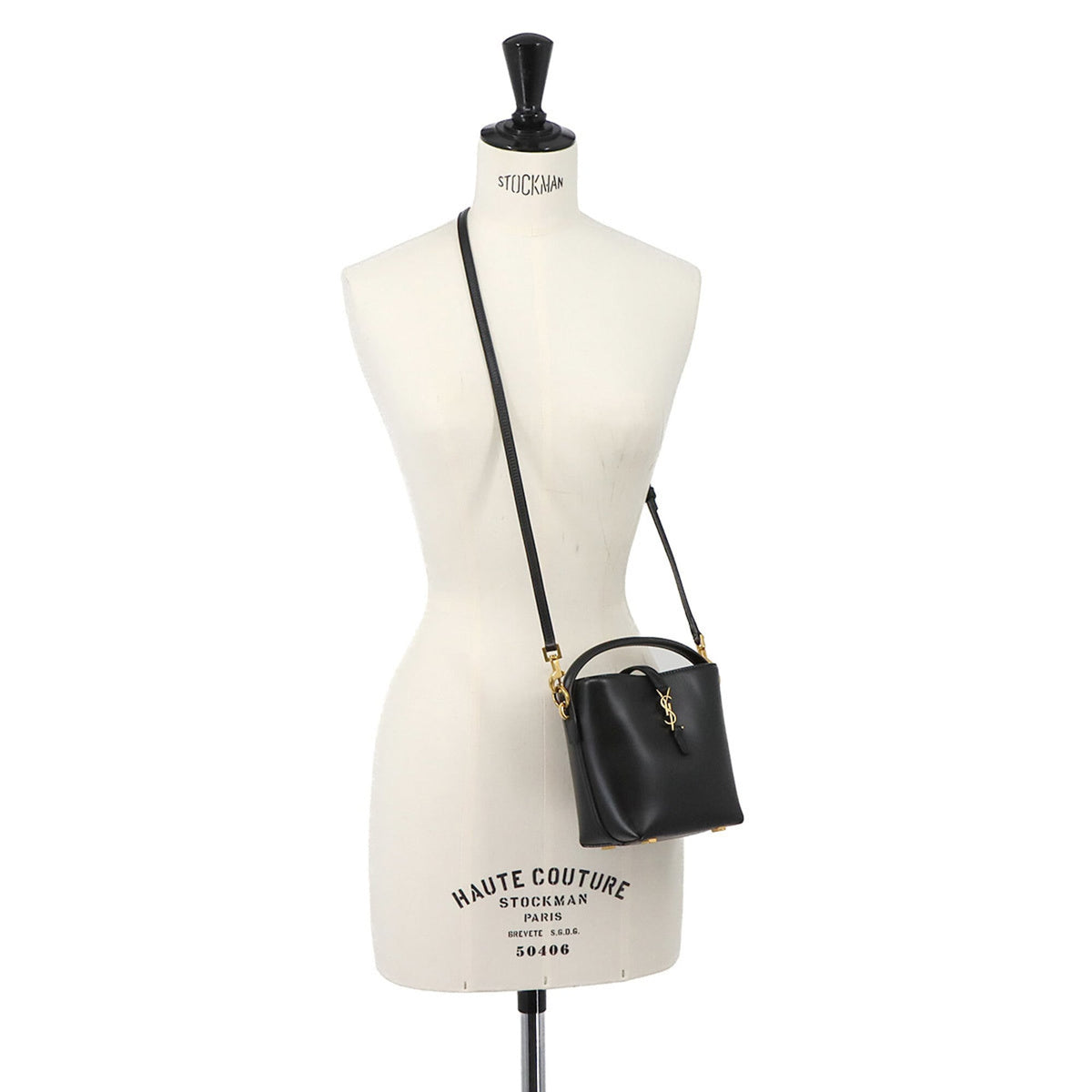 Saint Laurent Black Leather Handbag Shoulder Bag (Pre-Owned)