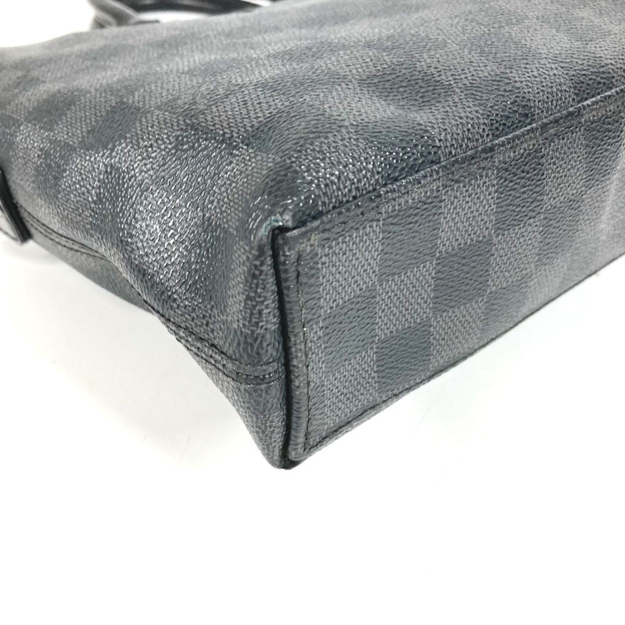Louis Vuitton Black Damier Graphite Canvas Briefcase Handbag (Pre-Owned)