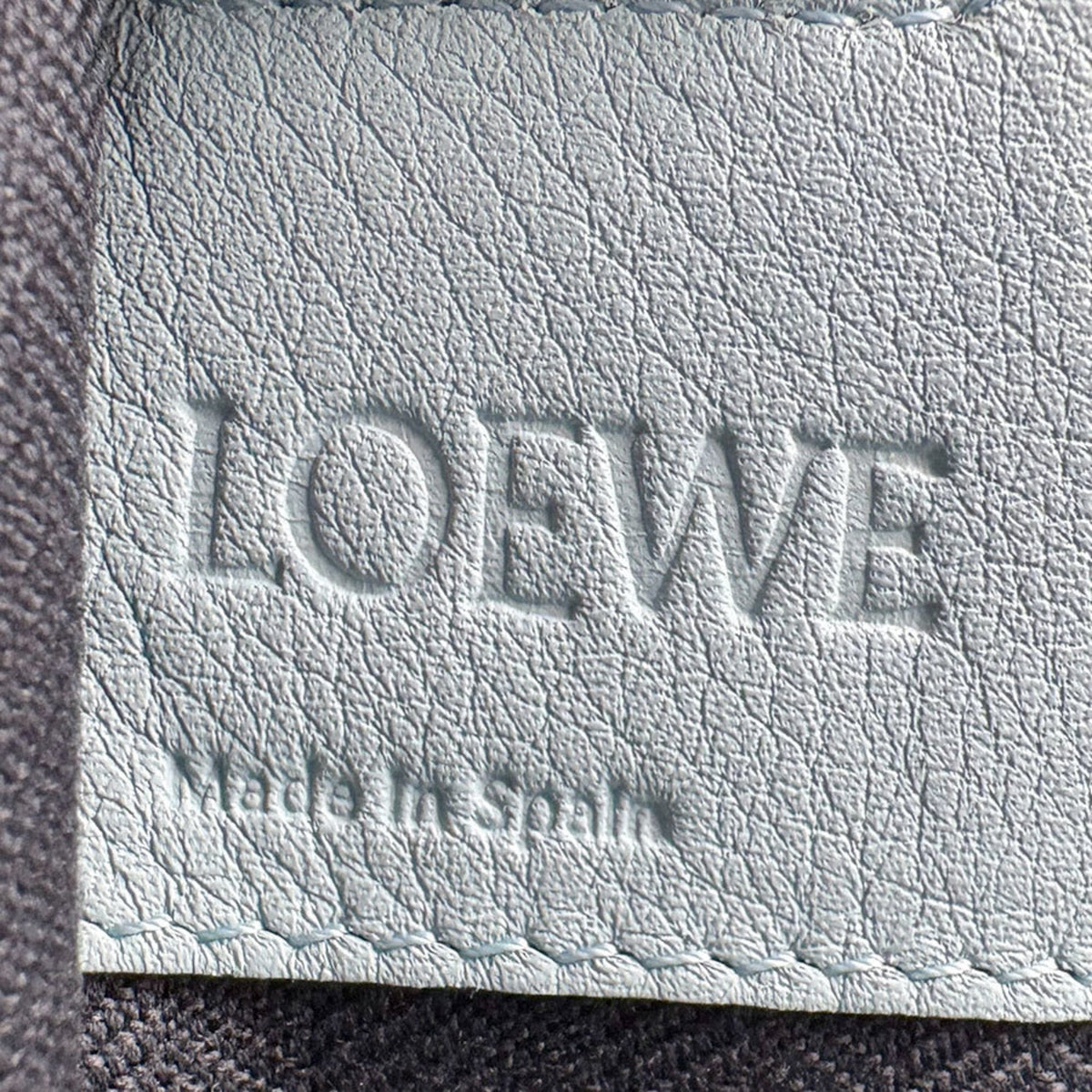 Loewe Light Blue Leather Handbag Shoulder Bag (Pre-Owned)