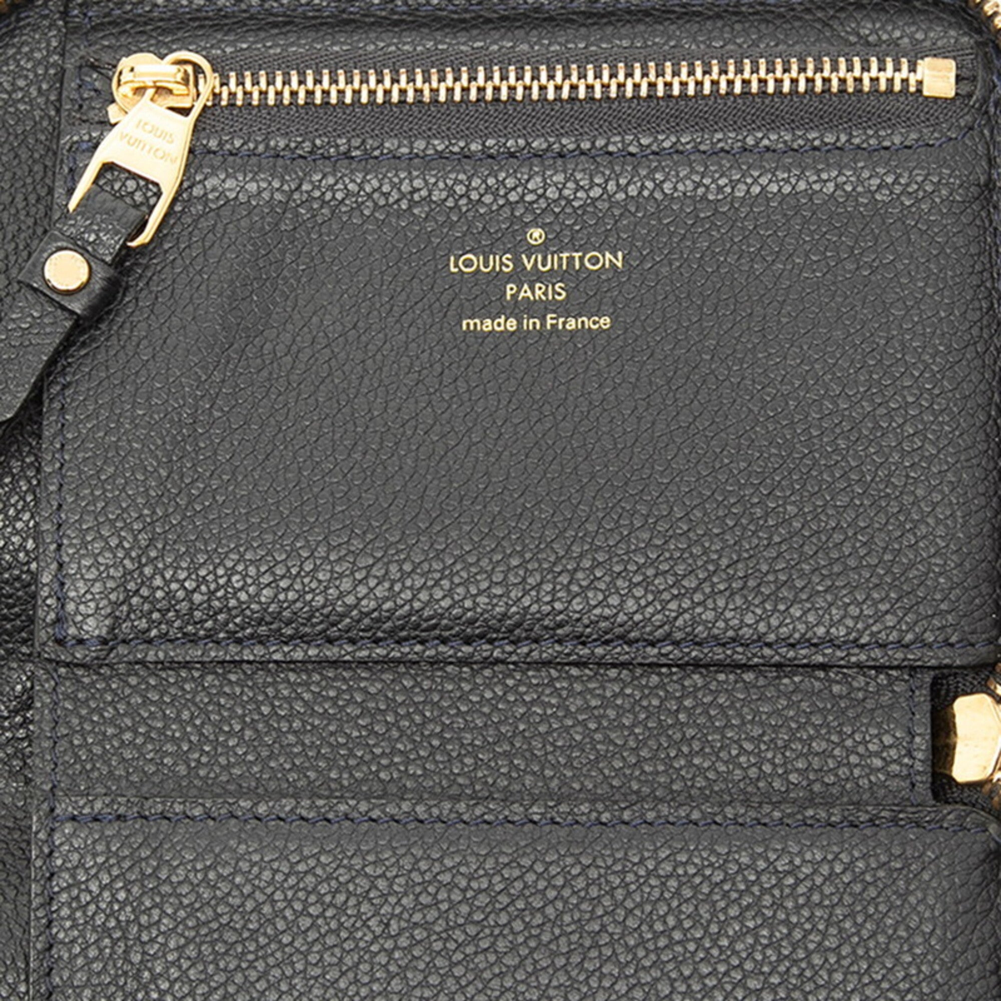 Louis Vuitton Monogram Empreinte Black Leather Wallet (Bi-Fold) (Pre-Owned)