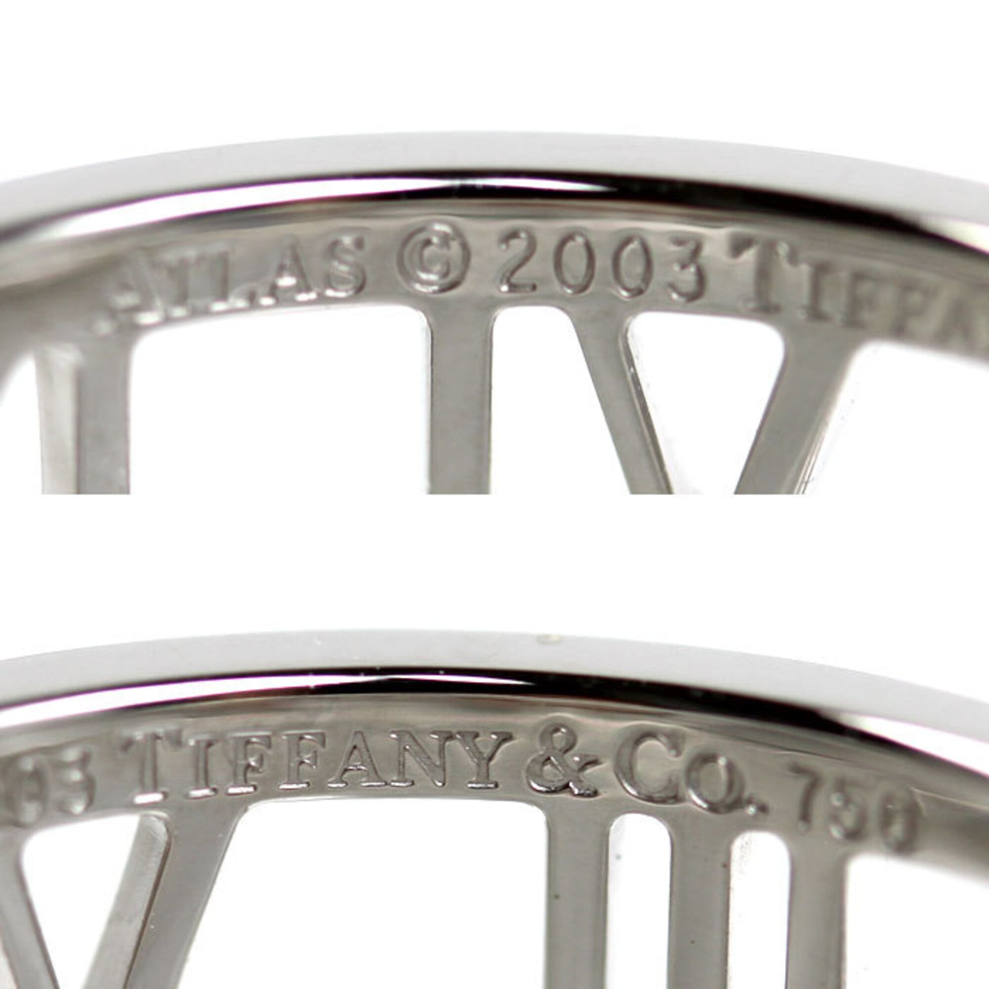 Tiffany White Gold (18K) Band Ring (Pre-Owned)