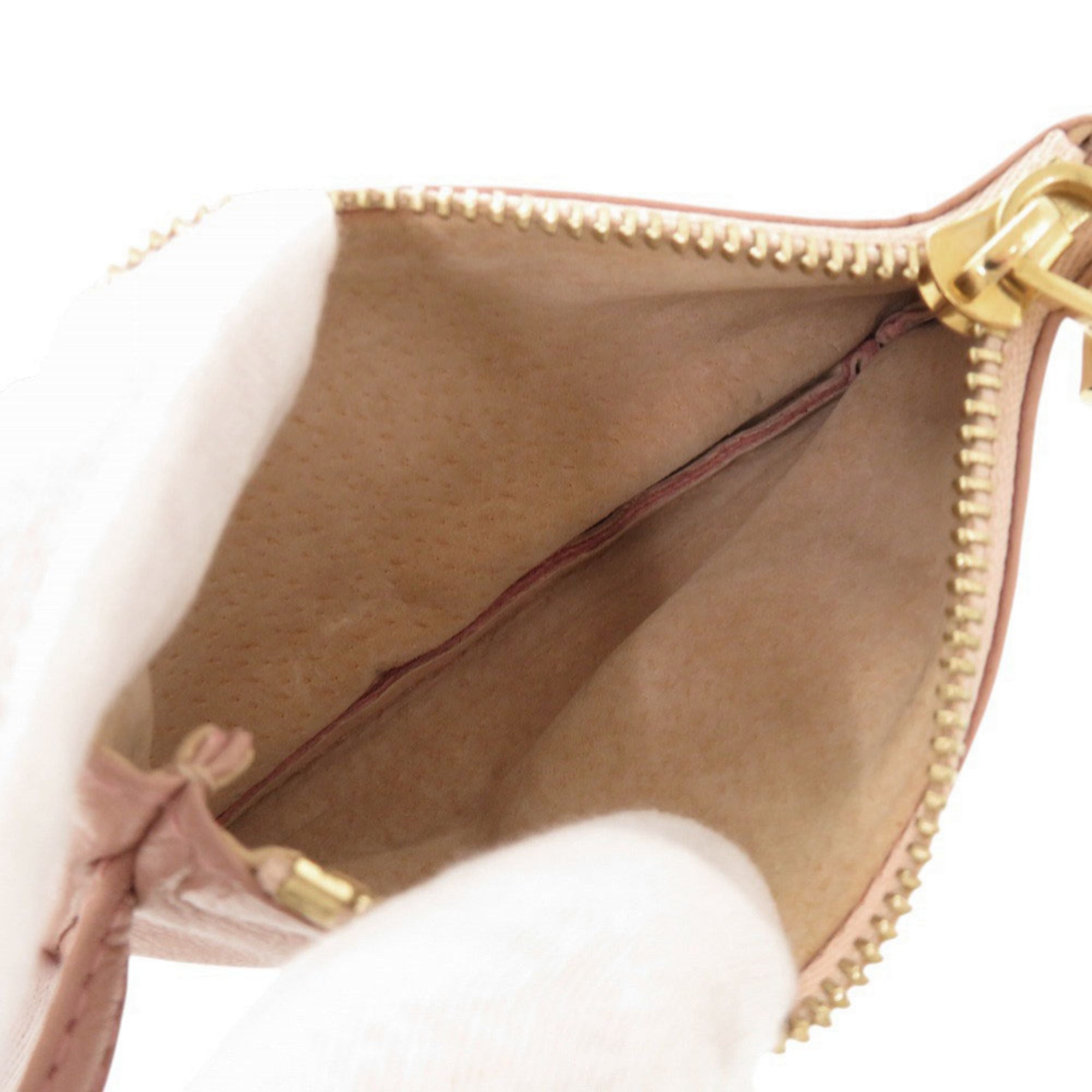 Loewe Pink Leather Coin Purse/Coin Case (Pre-Owned)