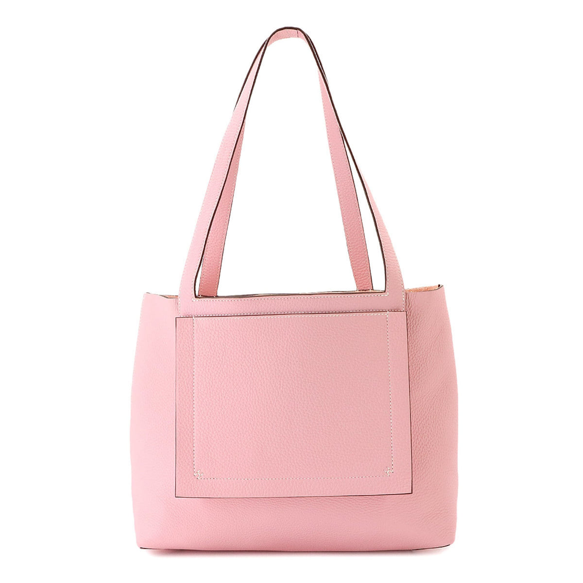 Hermes Rose Sakura Taurillon Clemence Leather Handbag Tote Bag (Pre-Owned)