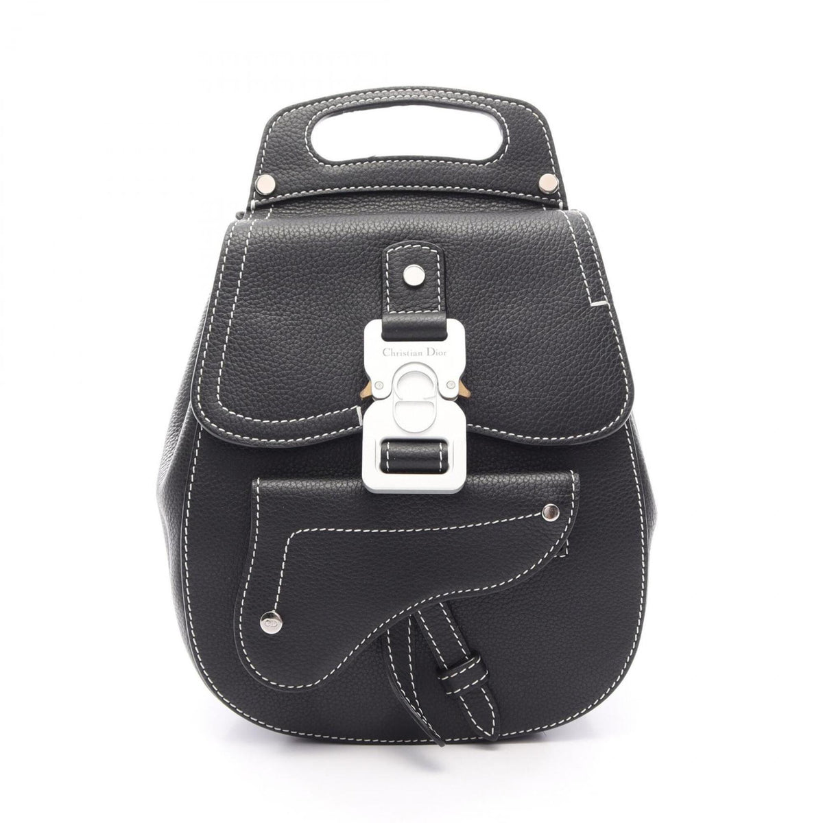 Christian Dior Black Leather Backpack (Pre-Owned)
