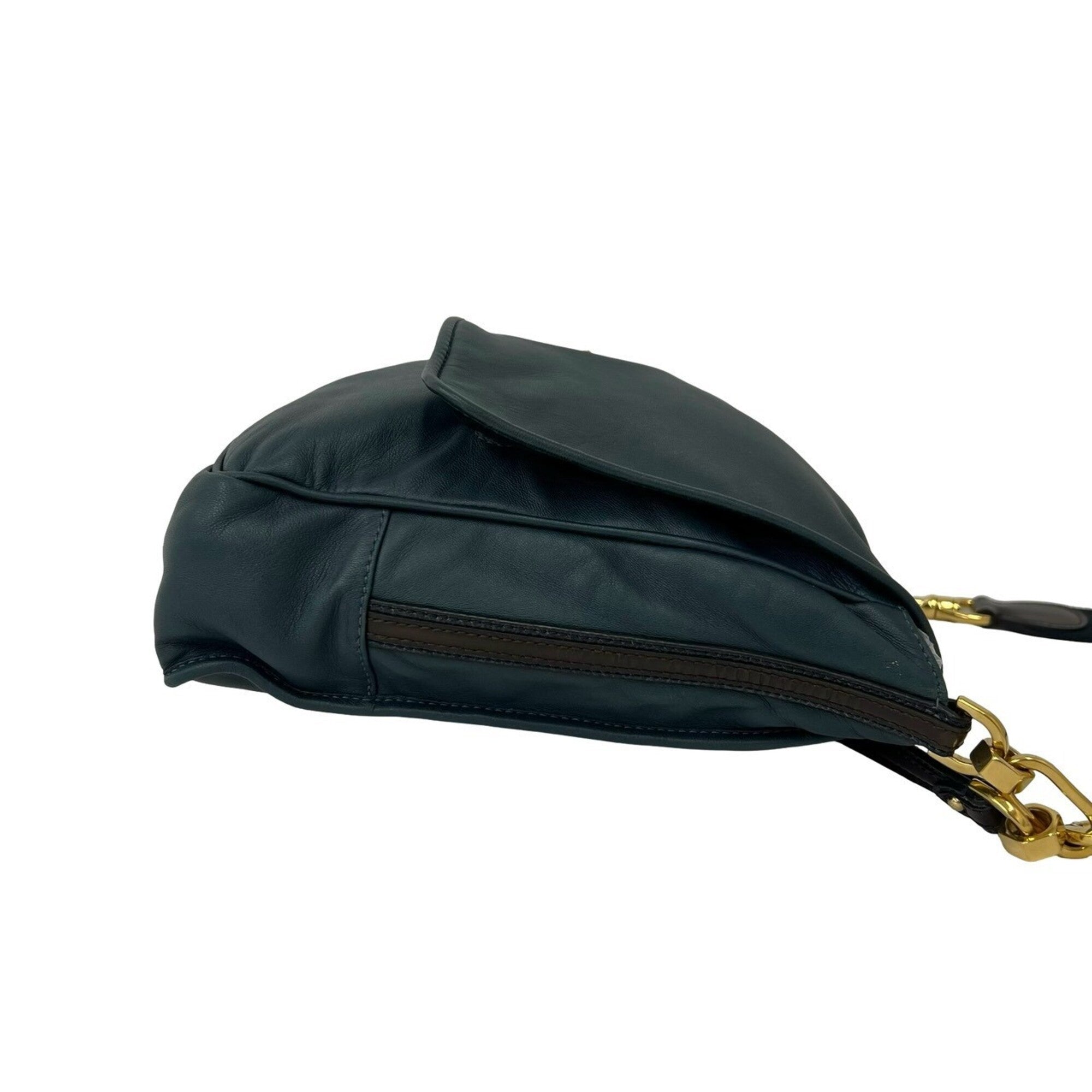 Loewe Blue Leather Shoulder Bag (Pre-Owned)