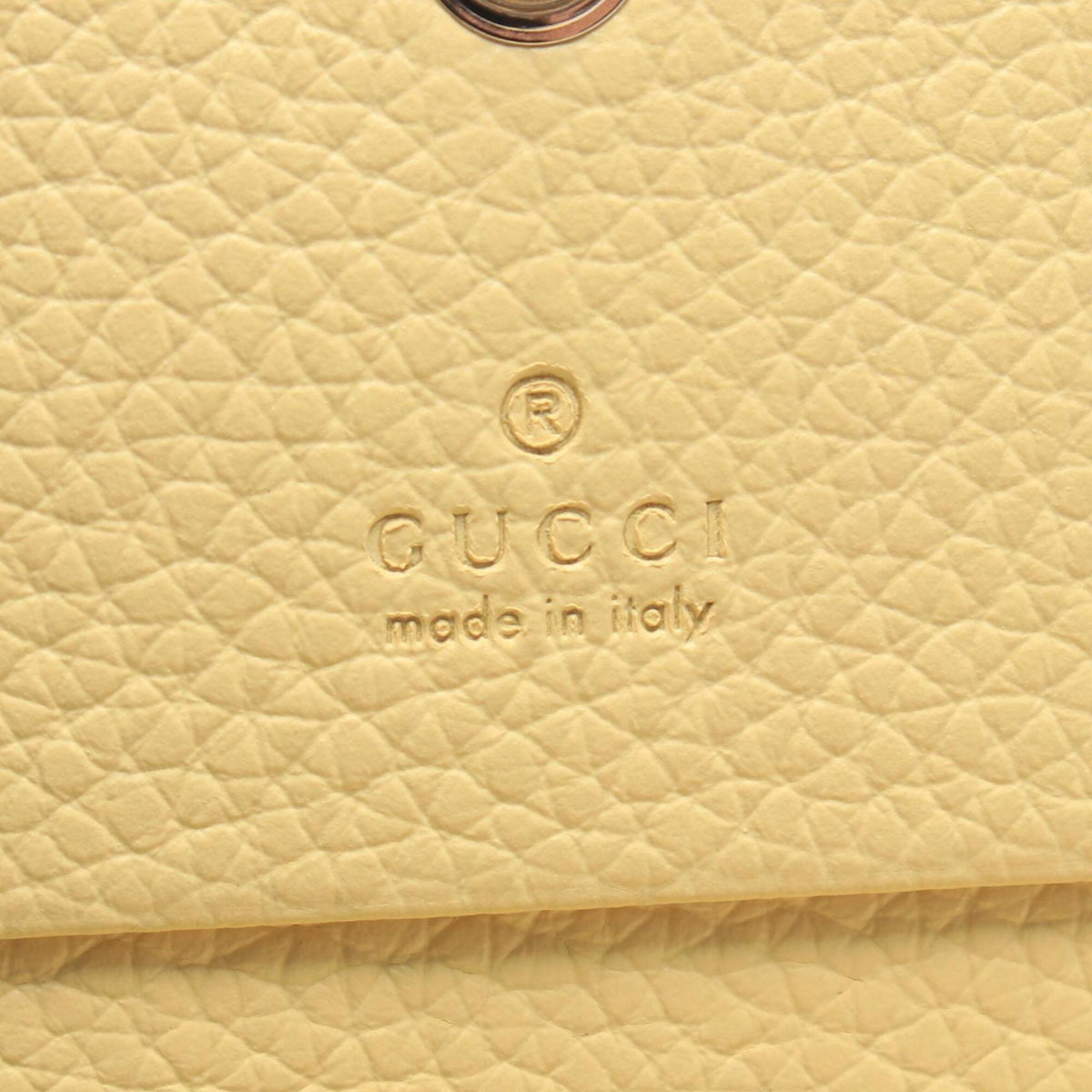 Gucci Beige Brown Yellow Leather Pvc Wallet (Bi-Fold) (Pre-Owned)