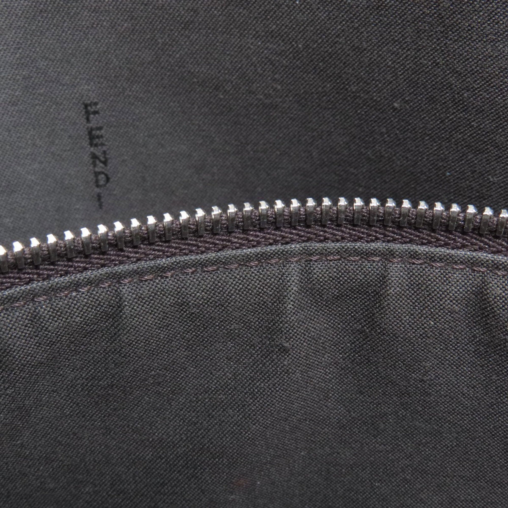 Fendi Gray Leather Handbag (Pre-Owned)