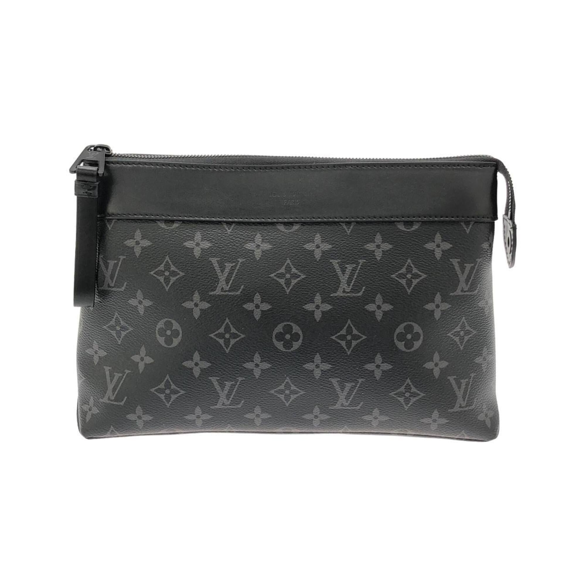 Louis Vuitton Black Coated Canvas Handbag Pochette (Pre-Owned)
