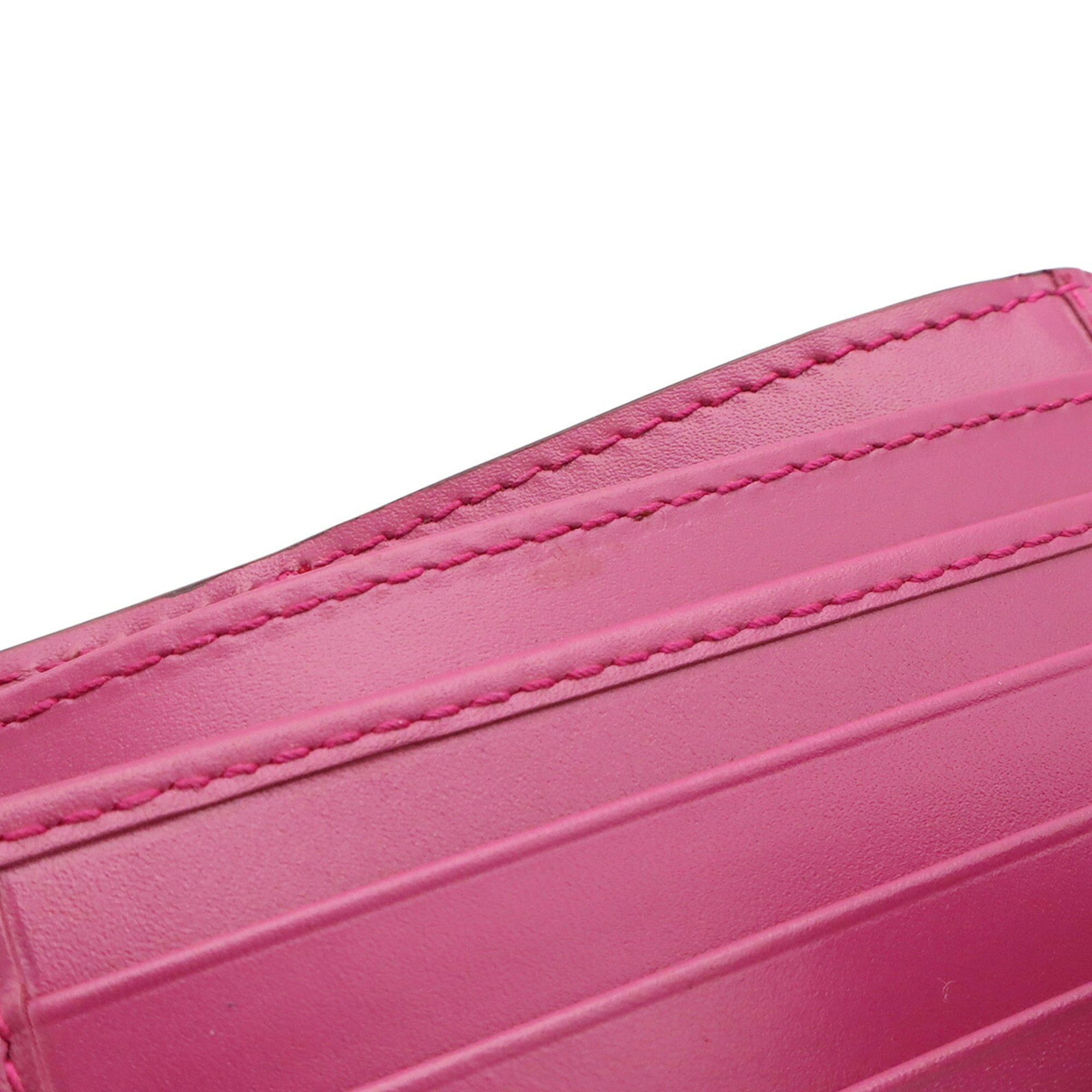 Gucci Pink Purple Gg Leather Wallet (Bi-Fold) (Pre-Owned)