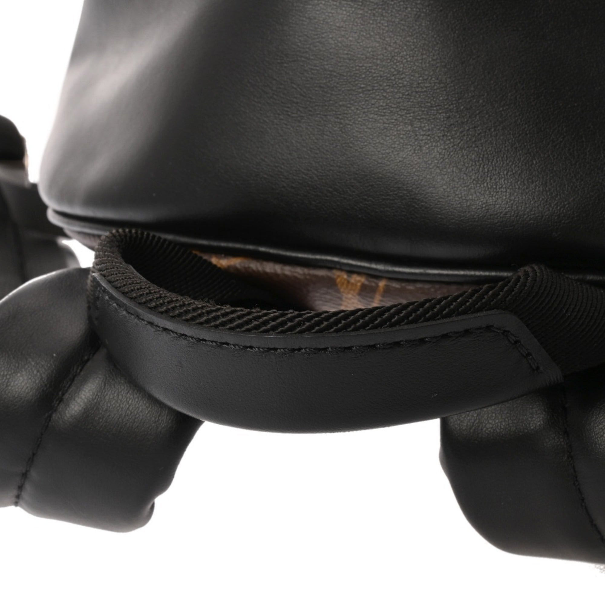 Louis Vuitton Black Brown Monogram Backpack (Pre-Owned)