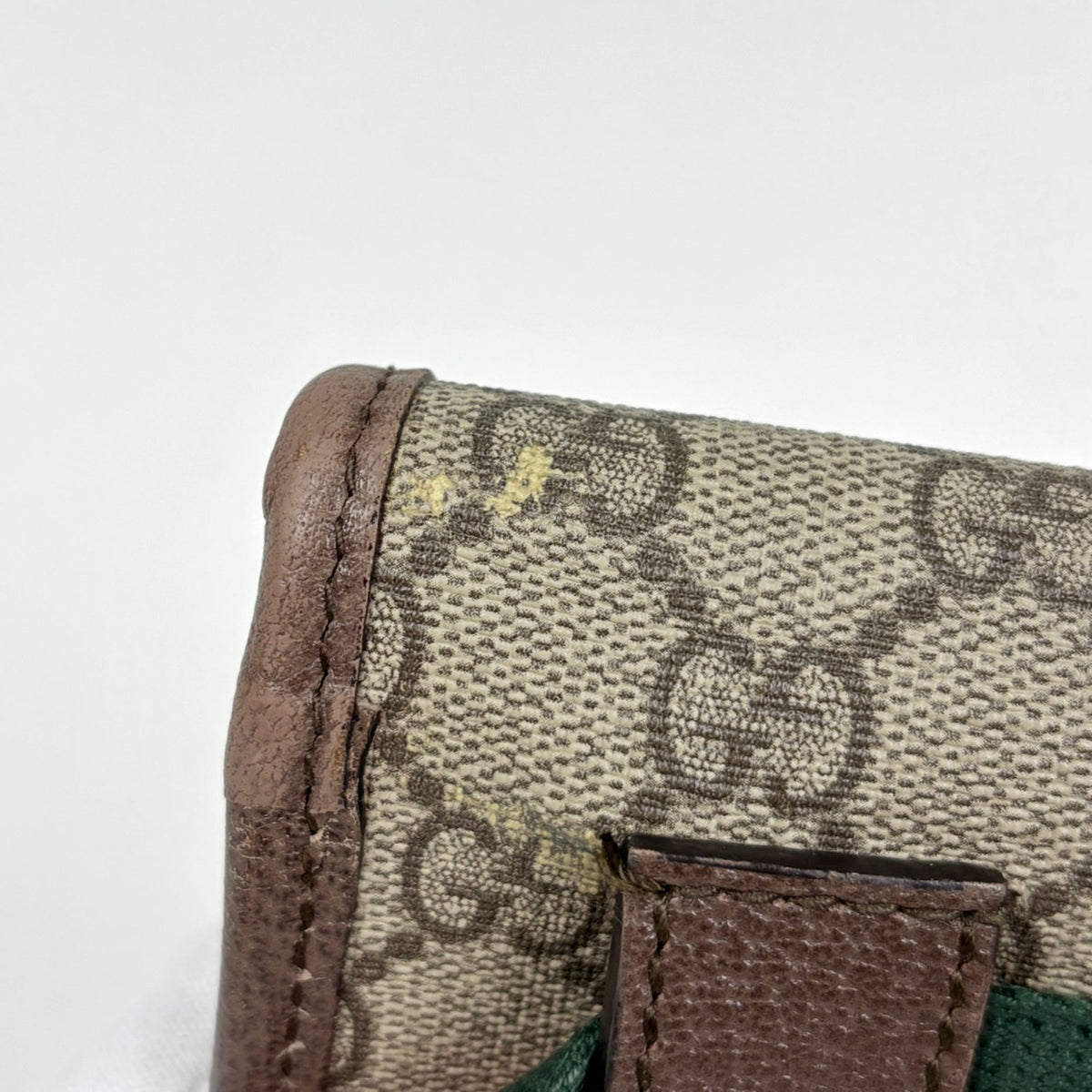 Gucci Brown Coated Canvas Leather Fanny Pack Sling Bag (Pre-Owned)