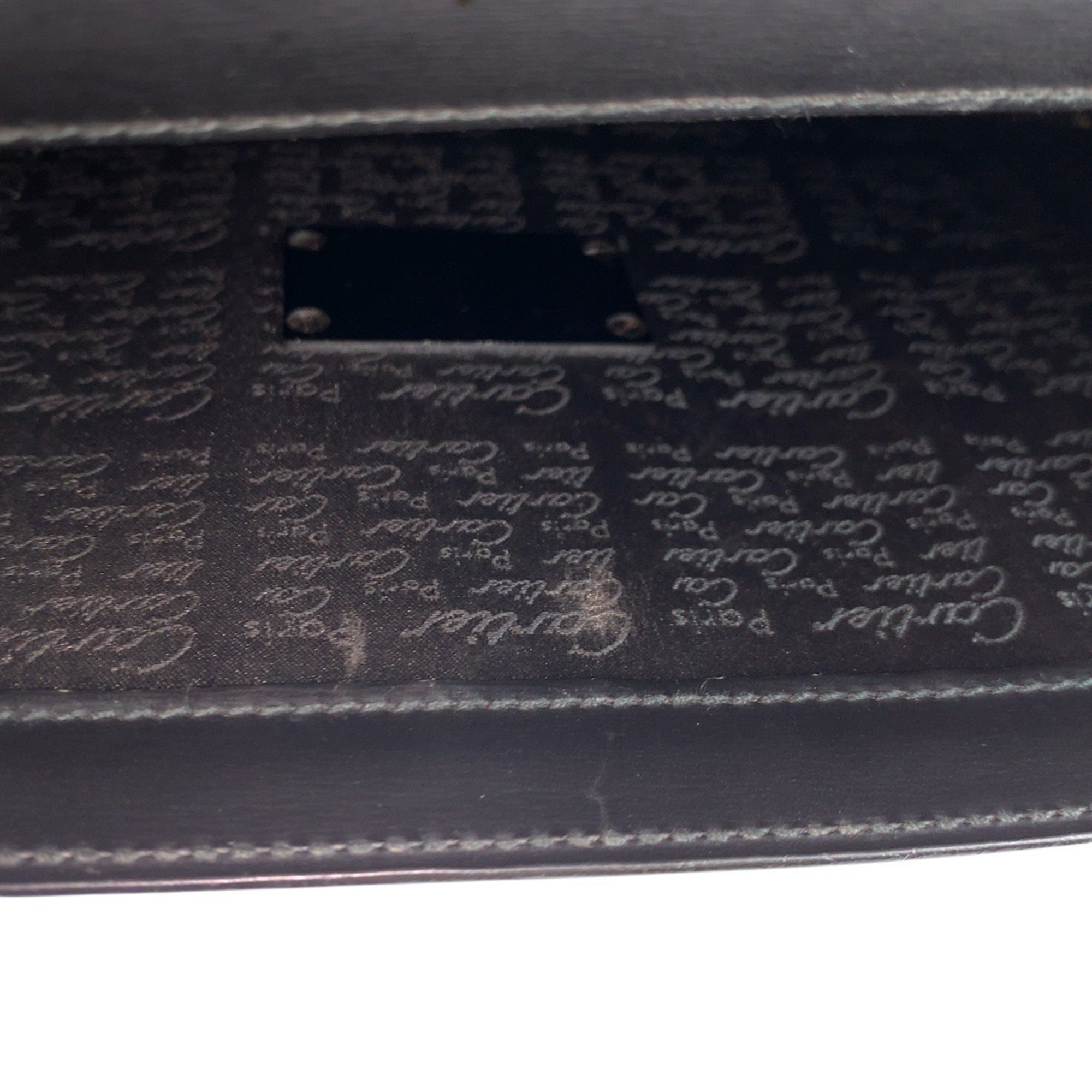 Cartier Black Leather Clutch Bag (Pre-Owned)