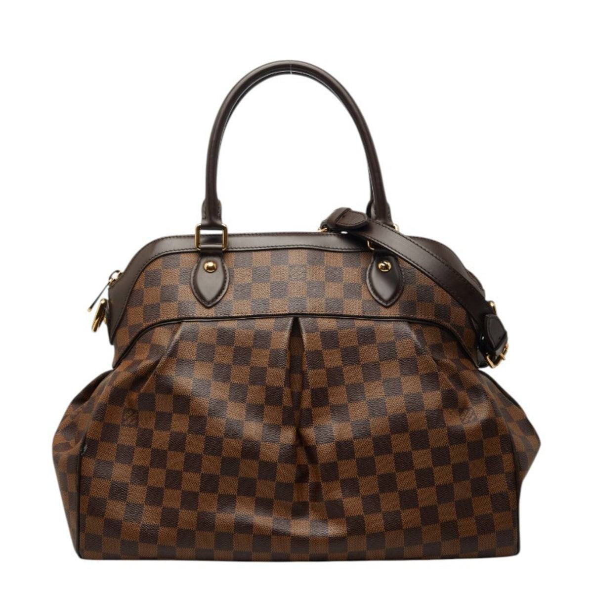 Louis Vuitton Brown Pvc Leather Handbag Shoulder Bag (Pre-Owned)