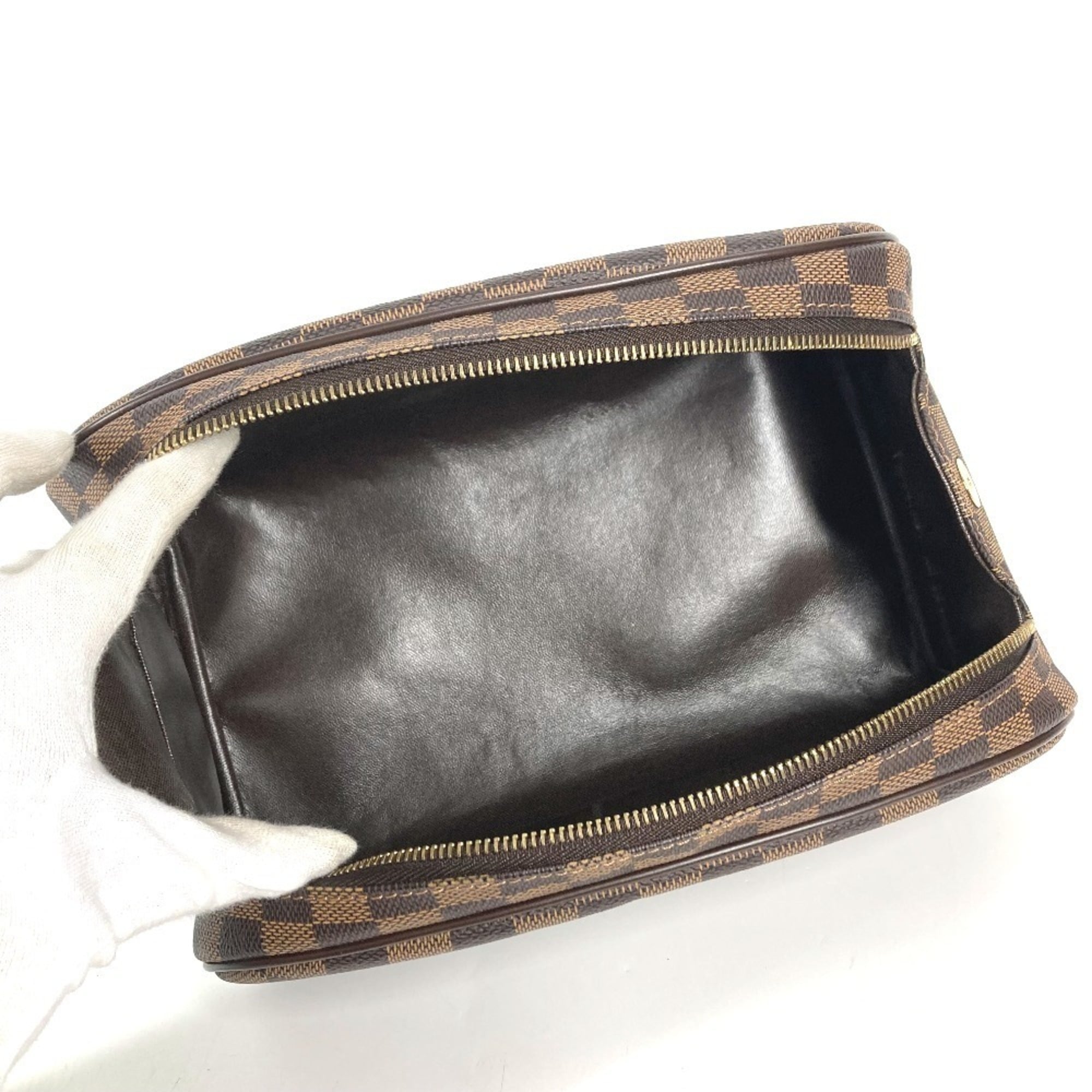Louis Vuitton Brown Ebene Damier Canvas Pouch (Pre-Owned)