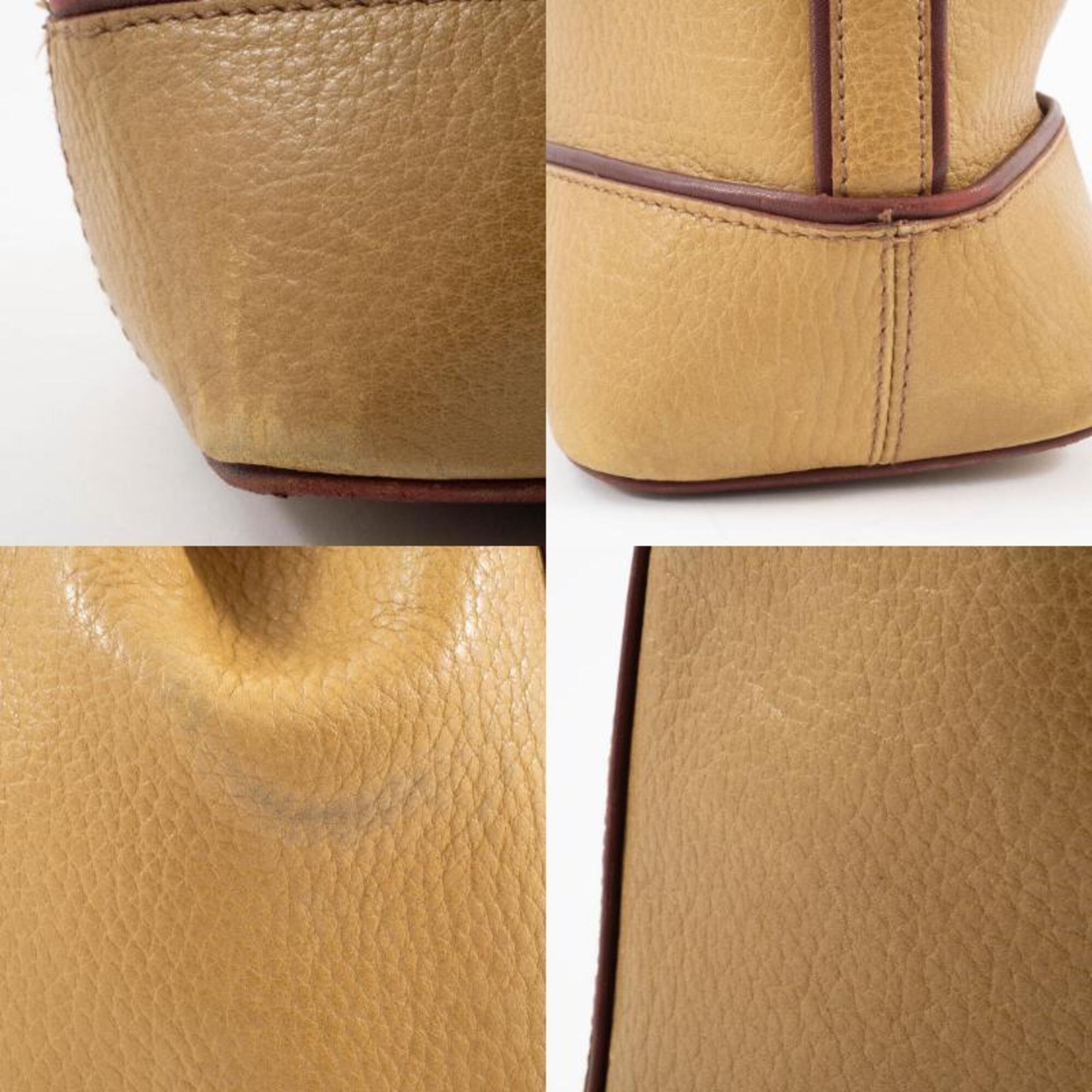 Cartier Must Bordeaux Mustard Leather Shoulder Bag (Pre-Owned)