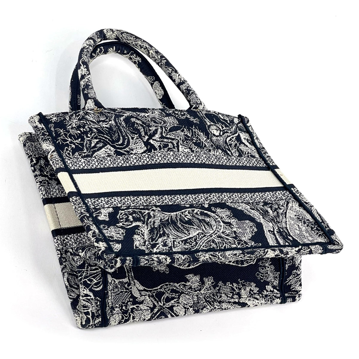 Christian Dior Navy Canvas Tote Bag (Pre-Owned)
