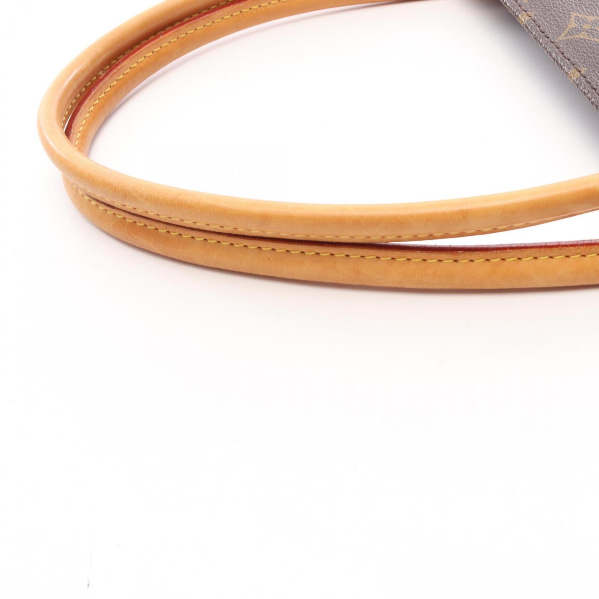 Louis Vuitton Brown Pvc Leather Handbag Tote Bag (Pre-Owned)