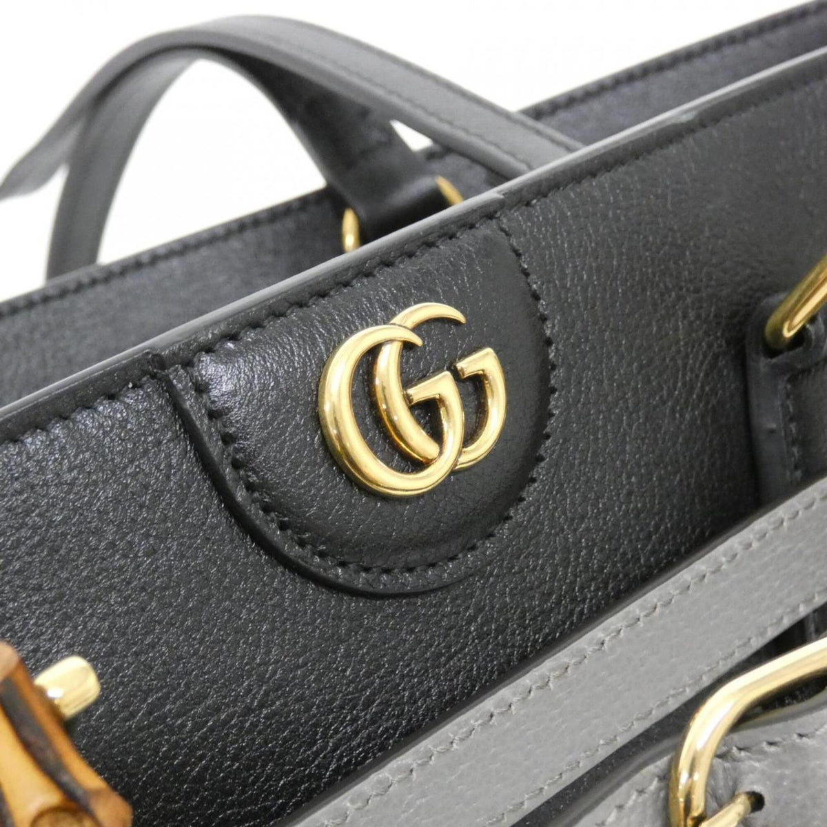 Gucci Black Leather Handbag (Pre-Owned)