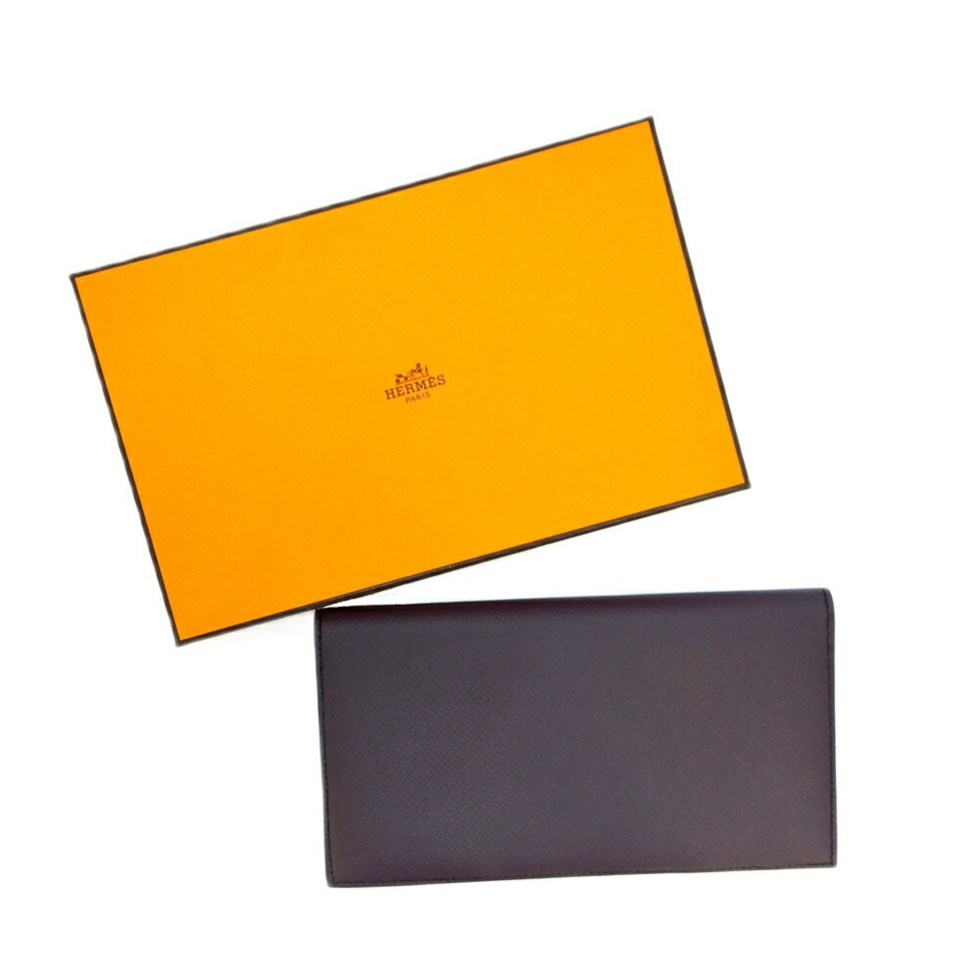 Hermes Purple Epsom Leather Bill Wallet (Bi-Fold) (Pre-Owned)