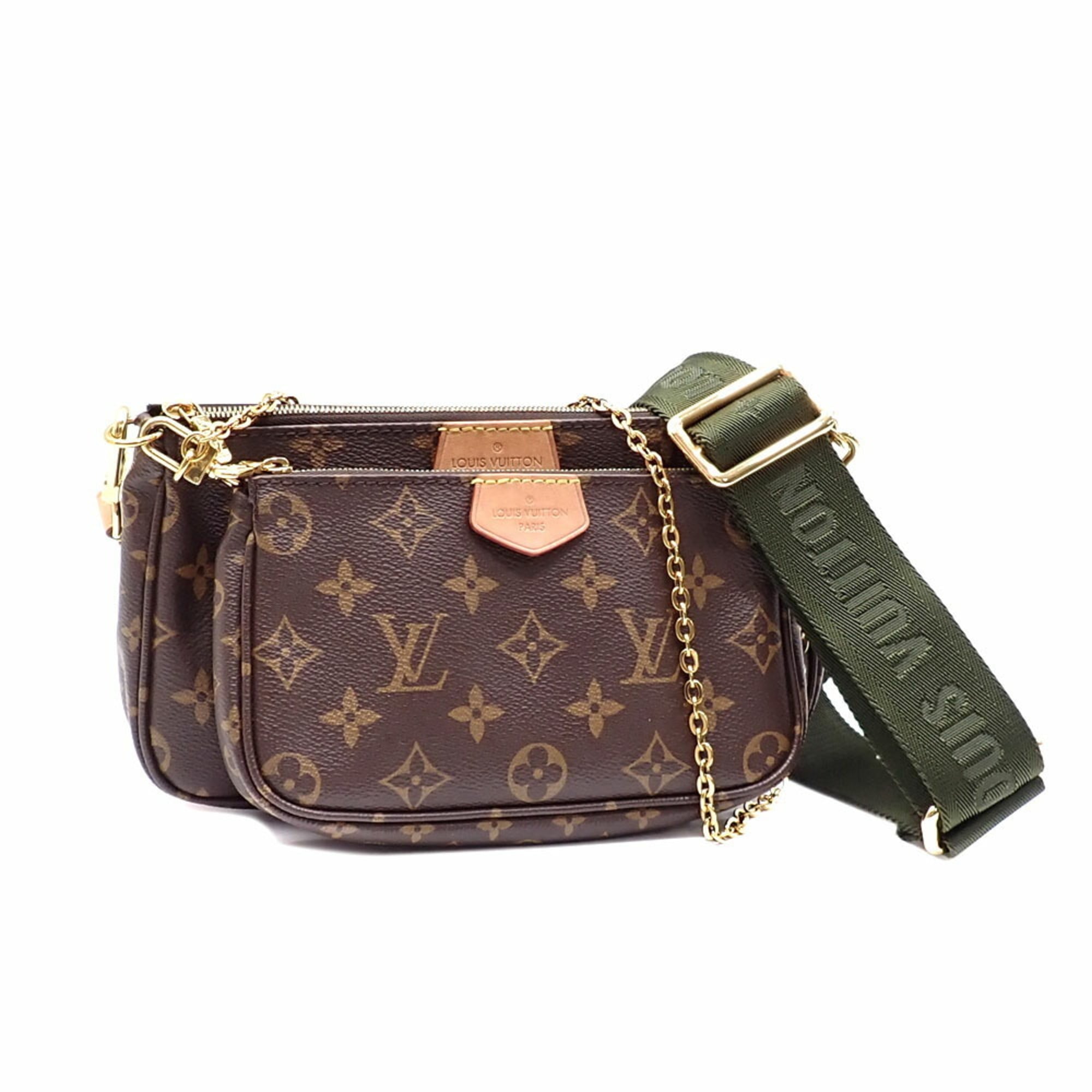 Louis Vuitton Monogram Khaki Monogram Pochette Shoulder Bag (Pre-Owned)