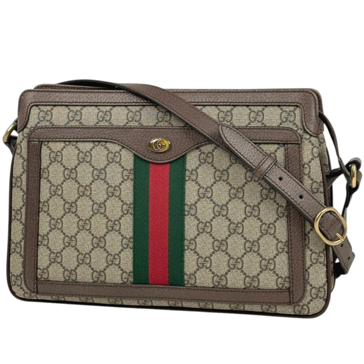 Gucci Brown Gg Supreme Shoulder Bag (Pre-Owned)