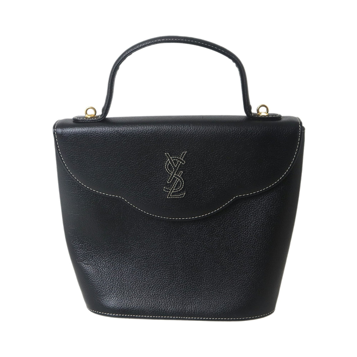 Yves Saint Laurent Black Leather Handbag (Pre-Owned)