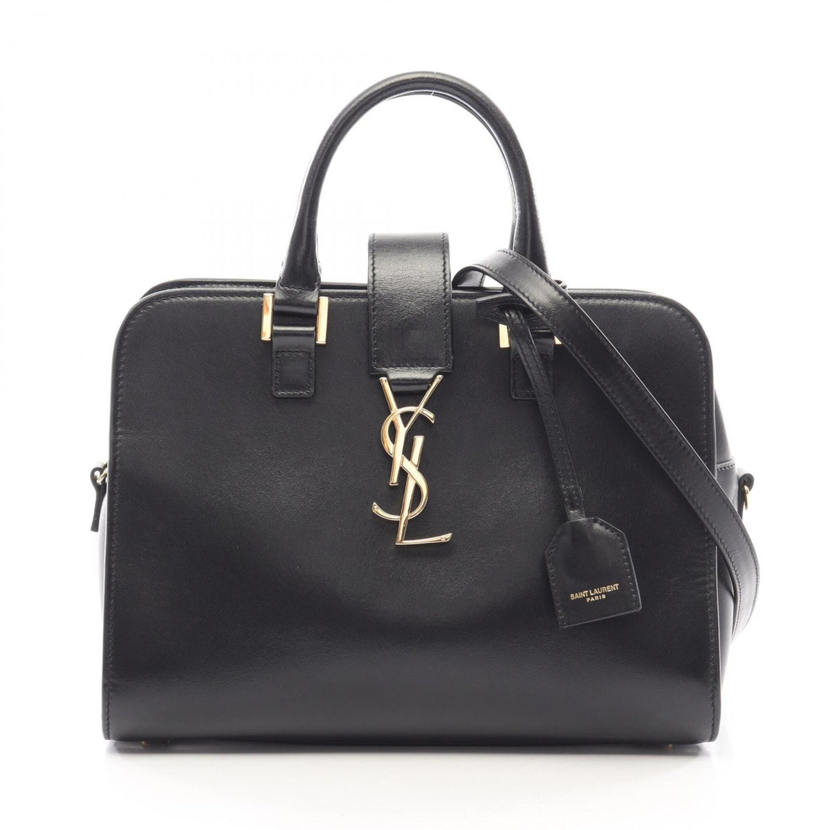 Yves Saint Laurent Black Leather Handbag (Pre-Owned)