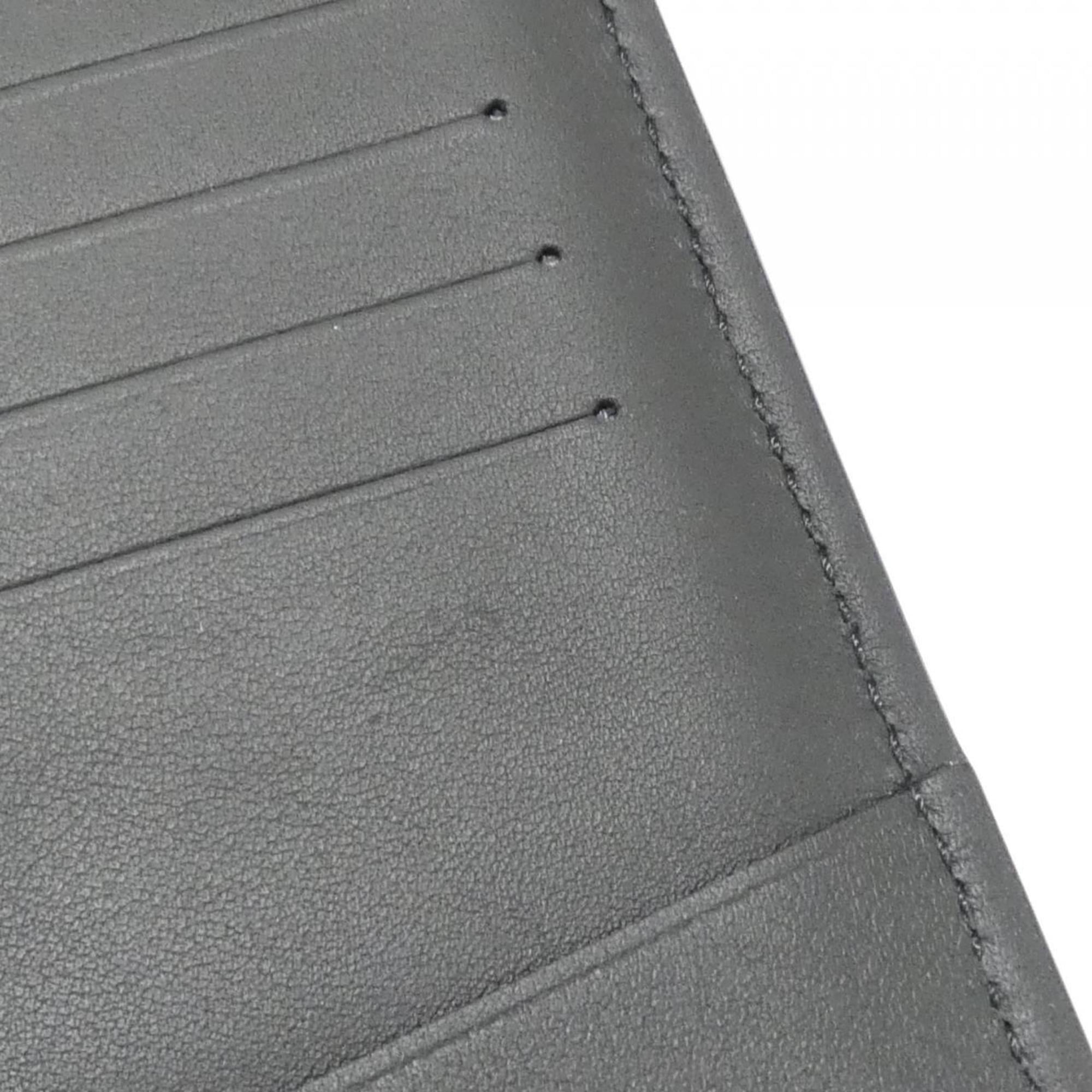 Louis Vuitton Taurillon Black Leather Long Wallet (Bi-Fold) (Pre-Owned)