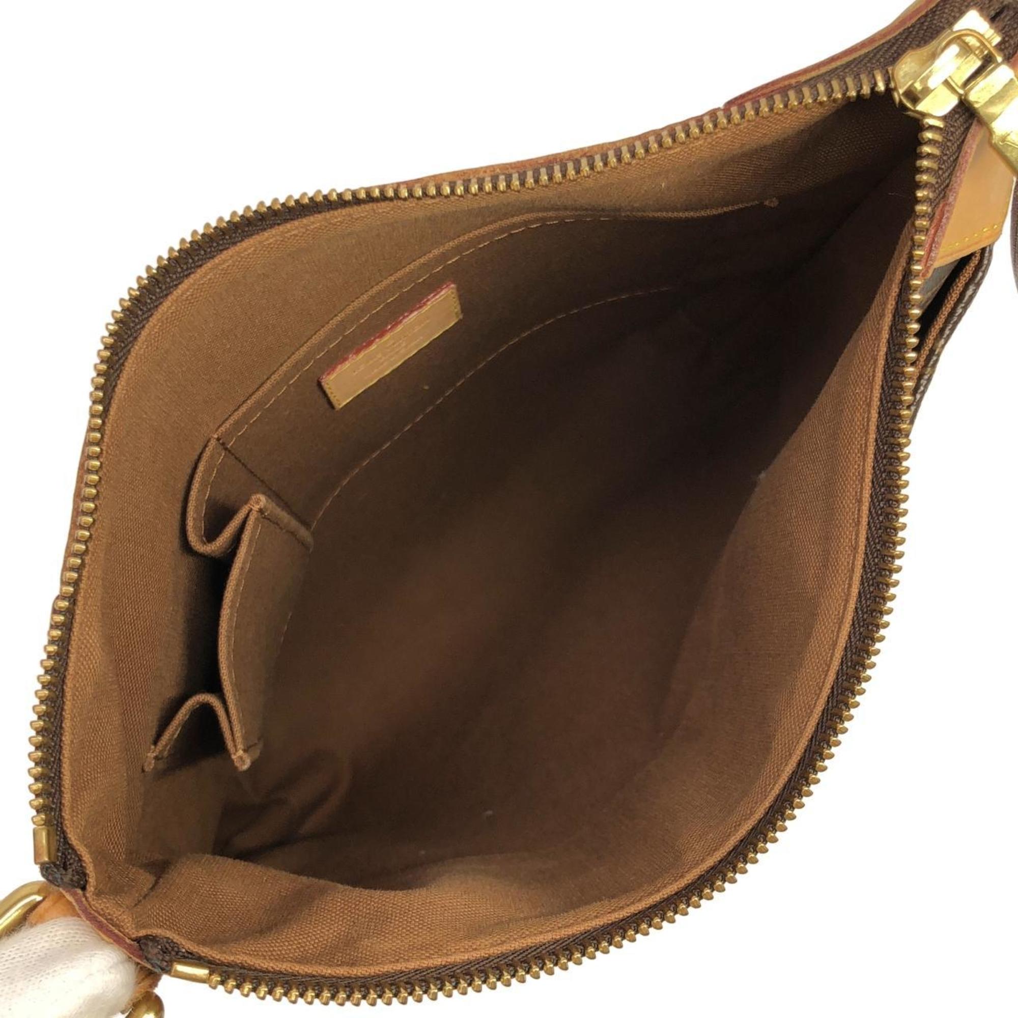 Louis Vuitton Marron Coated Canvas Shoulder Bag (Pre-Owned)
